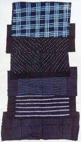 Six Indigo-Dyed Market Cloths, West Africa, 1990s.