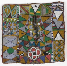 Yoruba Beaded Yata Dance Panel, Nigeria