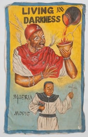 Kwesi Blue "Mr. Brew" (Ghanaian, 20th c.) "Living in Darkness" Nigerian Movie Poster