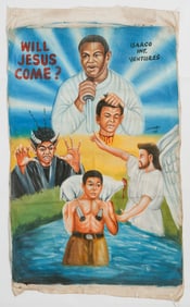 Leonardo Arts (Ghanaian, 20th C.) "Will Jesus Come?" 2001, African Movie Poster