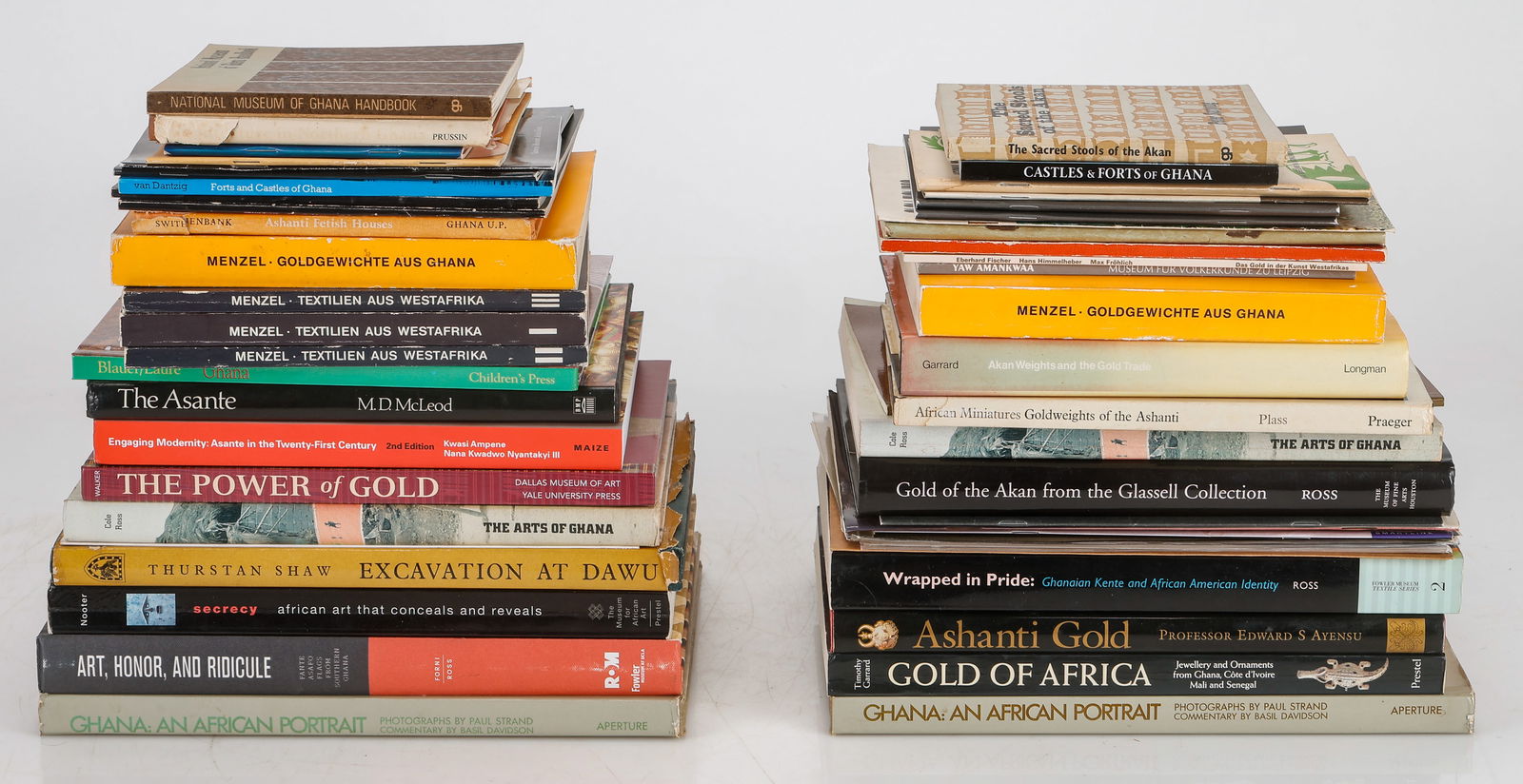 Collection of 55 Books on African Art: Collection of 55 Books on African Art. Shelf Space: 24" (61 cm). Provenance: Ex. collection of Michelle Gilbert.