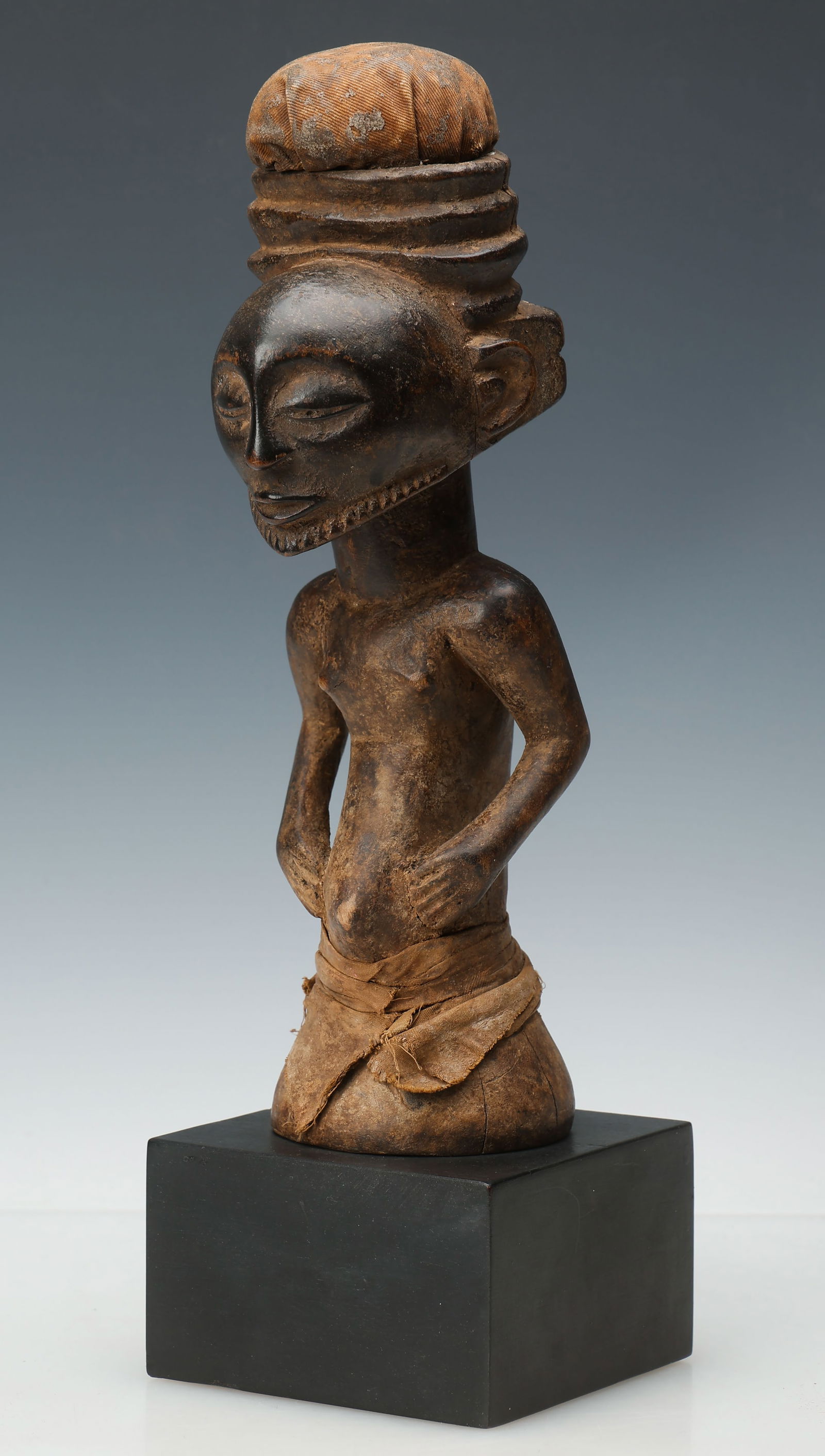 20th C. DRC Hemba Kusu Wood Power Figure, Ex-Dartevelle (1 of 5)