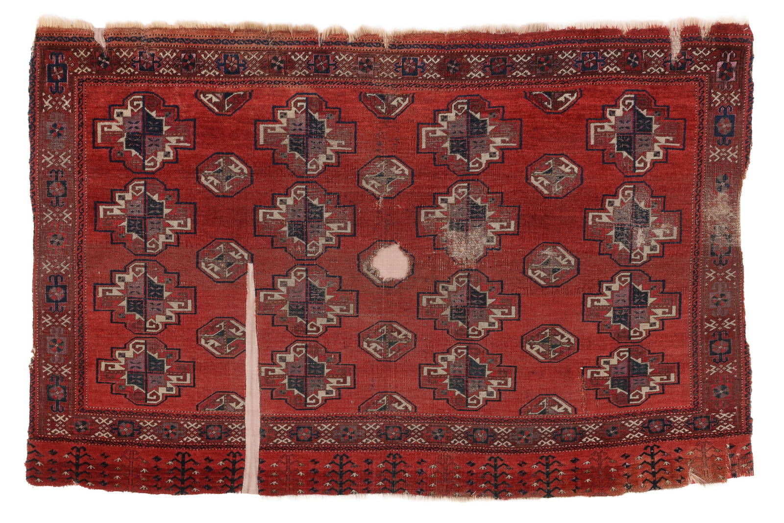 Salor Turkmen Chuval, Central Asia, circa 1800 or before, 4'4'' x 2'9''