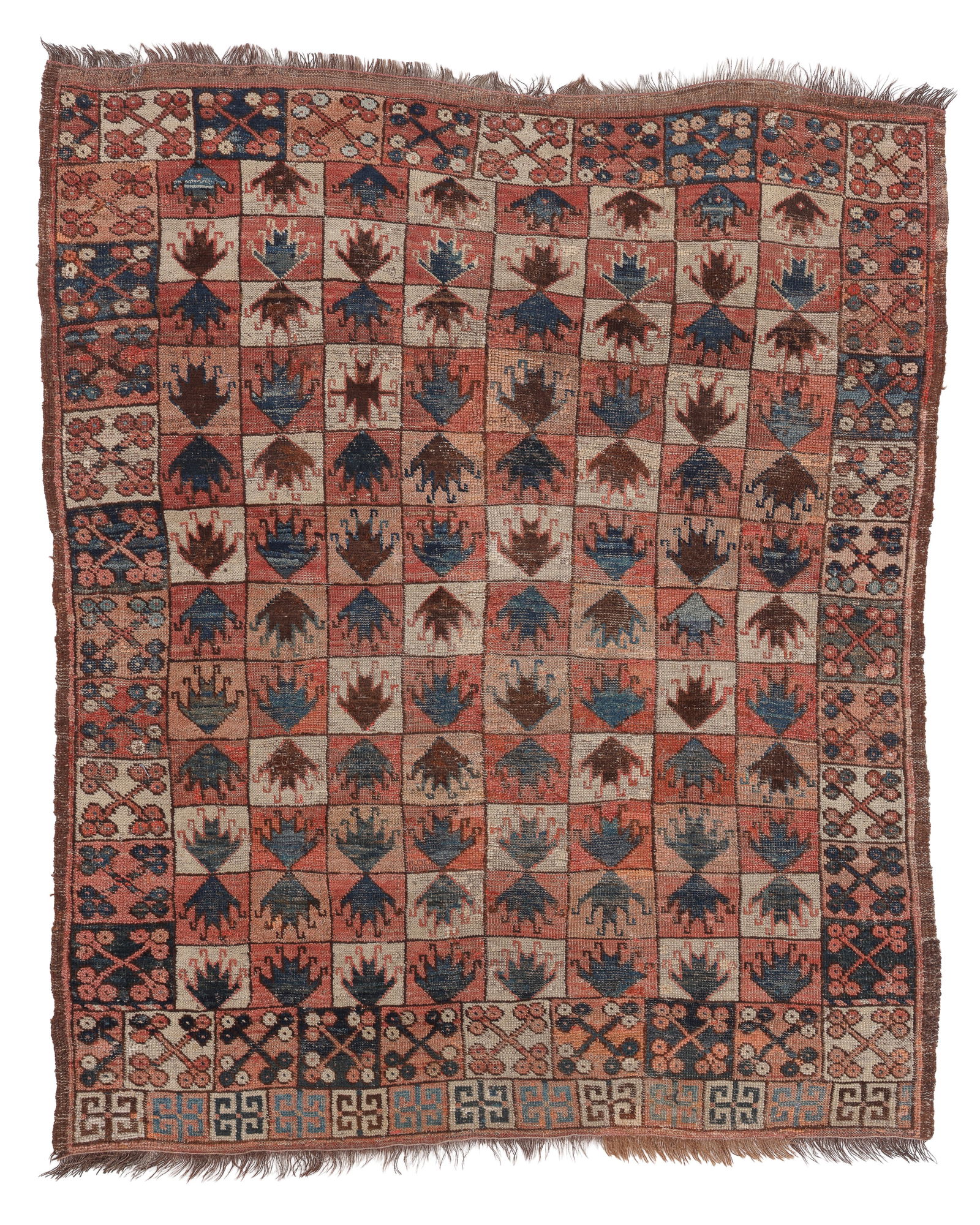 Ersari Turkmen Rug, Central Asia, 19th C., 3'9'' x 4'6'', (1 of 5)