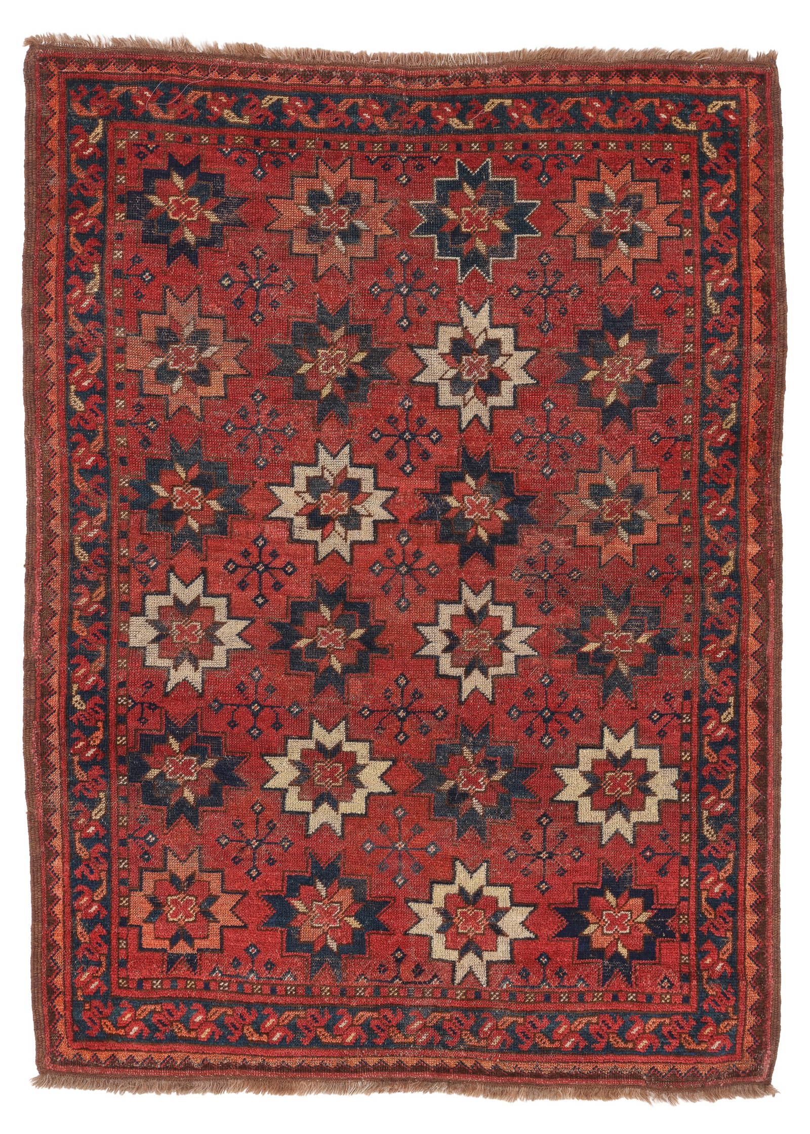 Ersari Turkmen Rug, middle Amu Darya Region of Central Asia, 19th C., 3'6'' x 4'9''