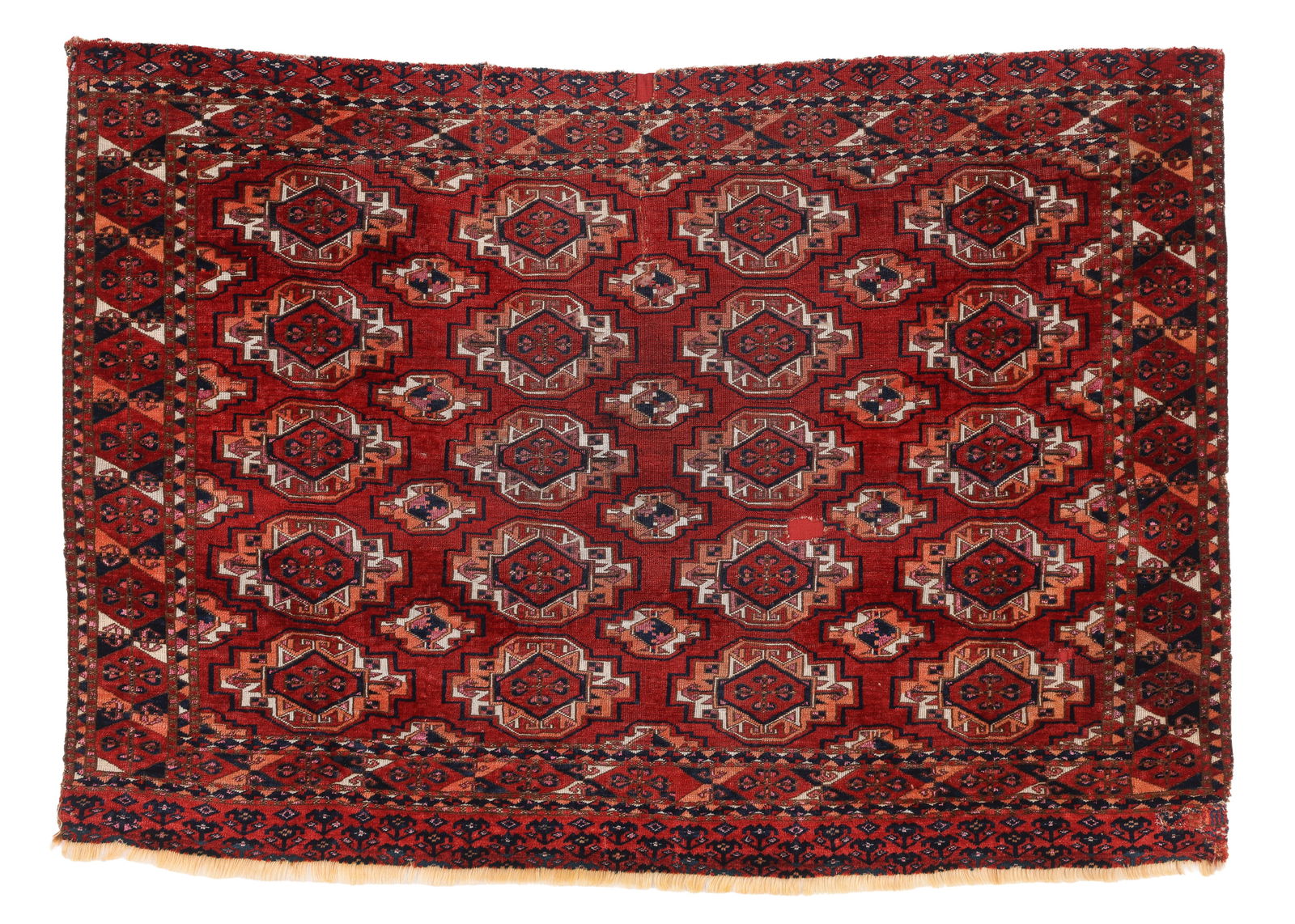 Saryk Turkmen Chuval, Central Asia, 19th C., 4'2'' x 2'11'' (1 of 4)