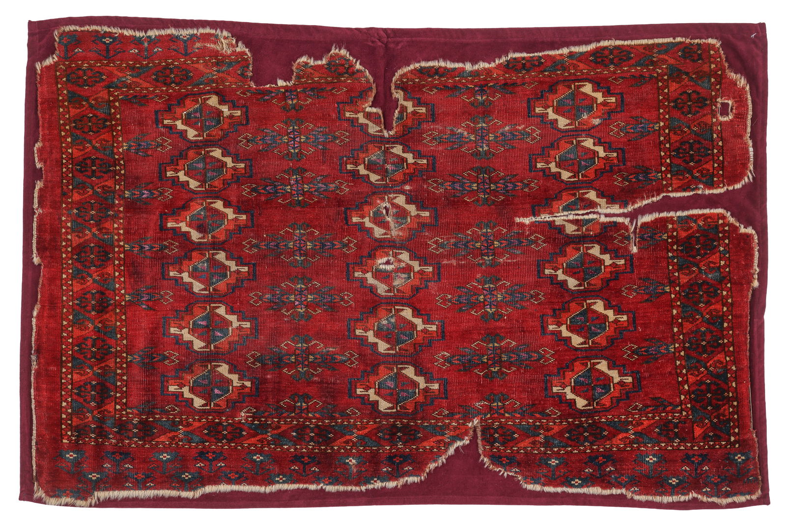 Saryk or Tekke(?) Turkmen Chuval, Central Asia, 19th Century, 4'4'' x 2'8'' (1 of 4)
