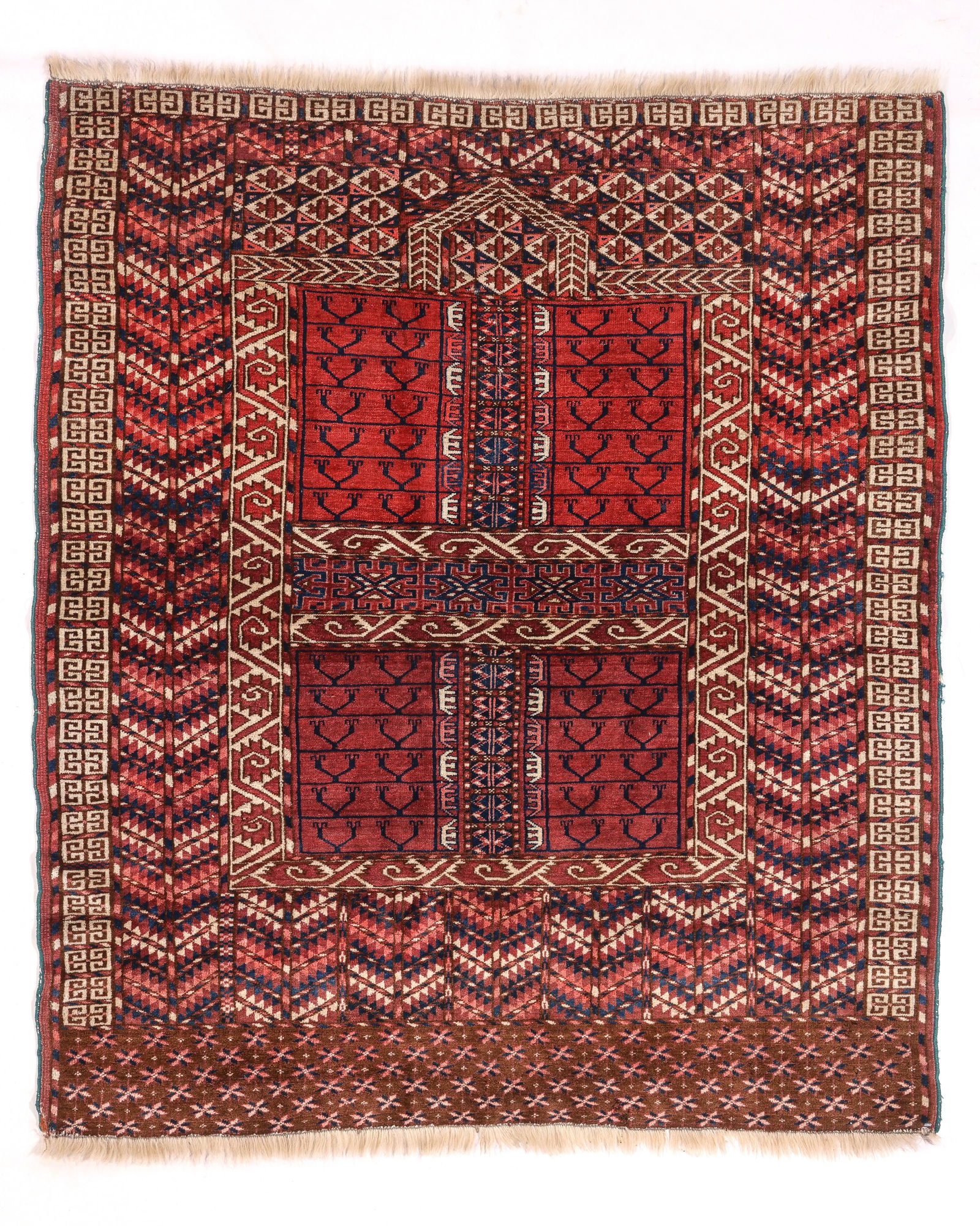Tekke Ensi Rug, Central Asia, Ca. 1875, 4'4'' x 4'10'' (1 of 5)