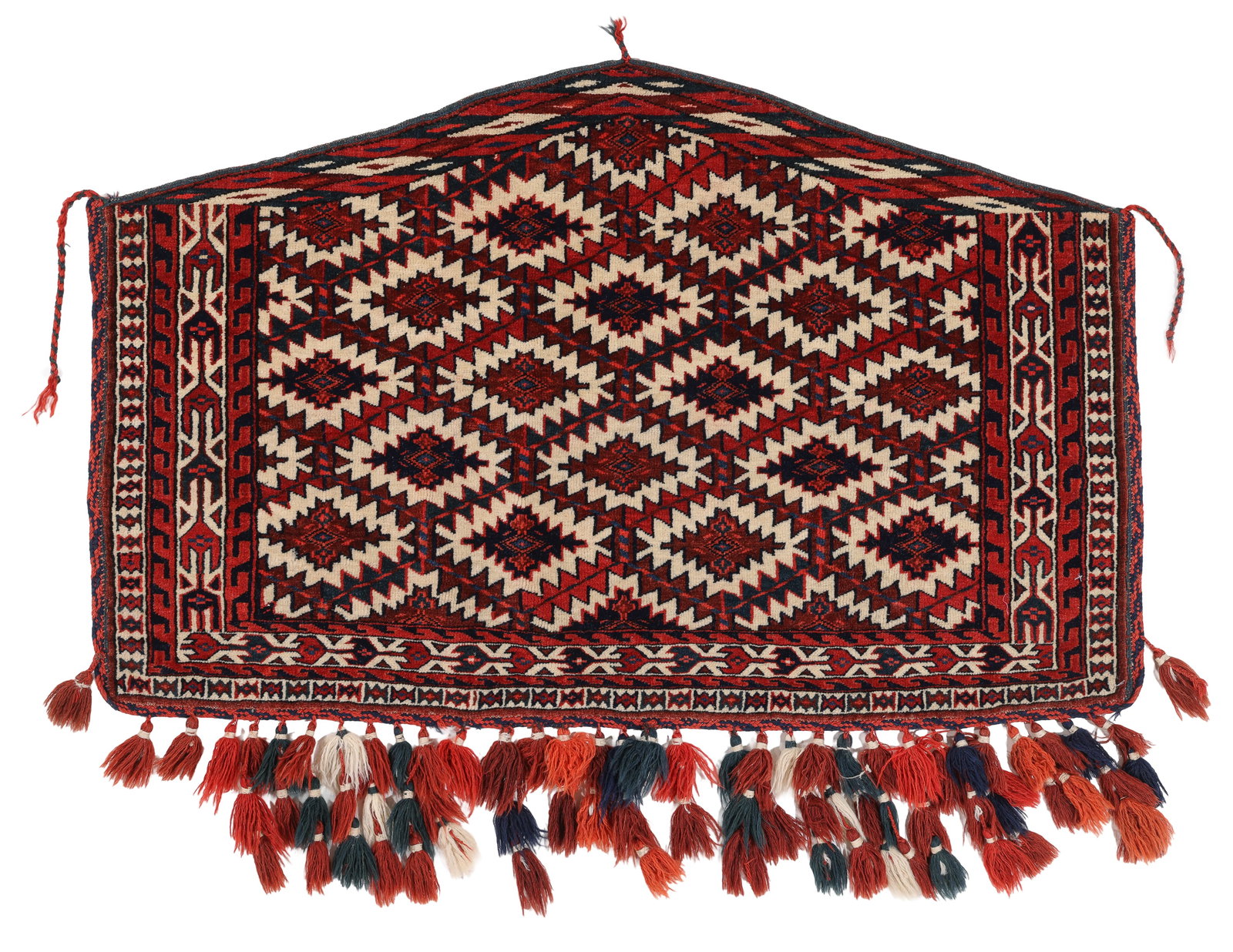 Yomud Asmalyk Rug, Central Asia, Ca. 1940, 2'4'' x 3'8'' (1 of 4)