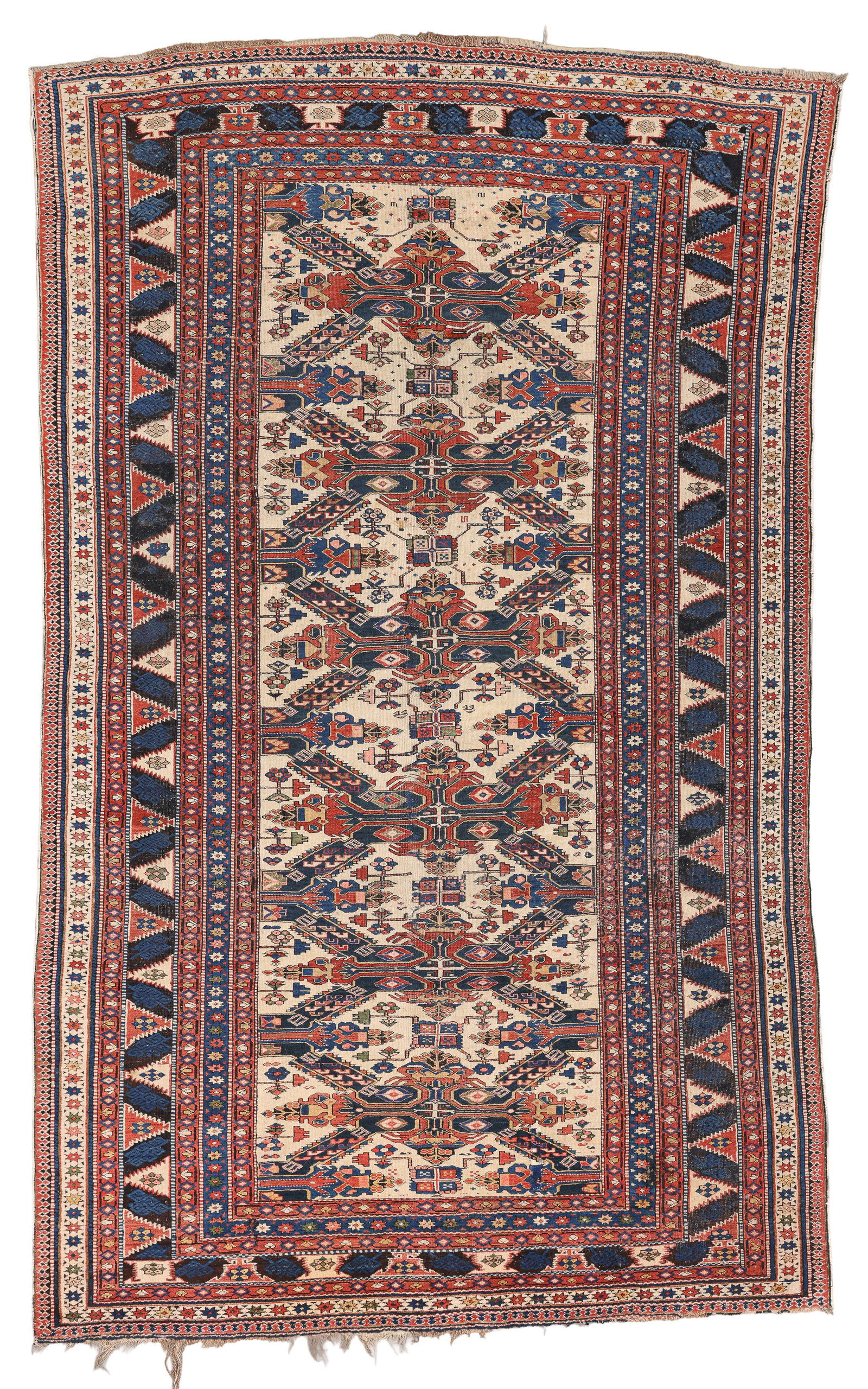 Large Seychour Kuba Rug, Caucasus, Ca. 1890, 5'5'' x 8'10'' (1 of 5)