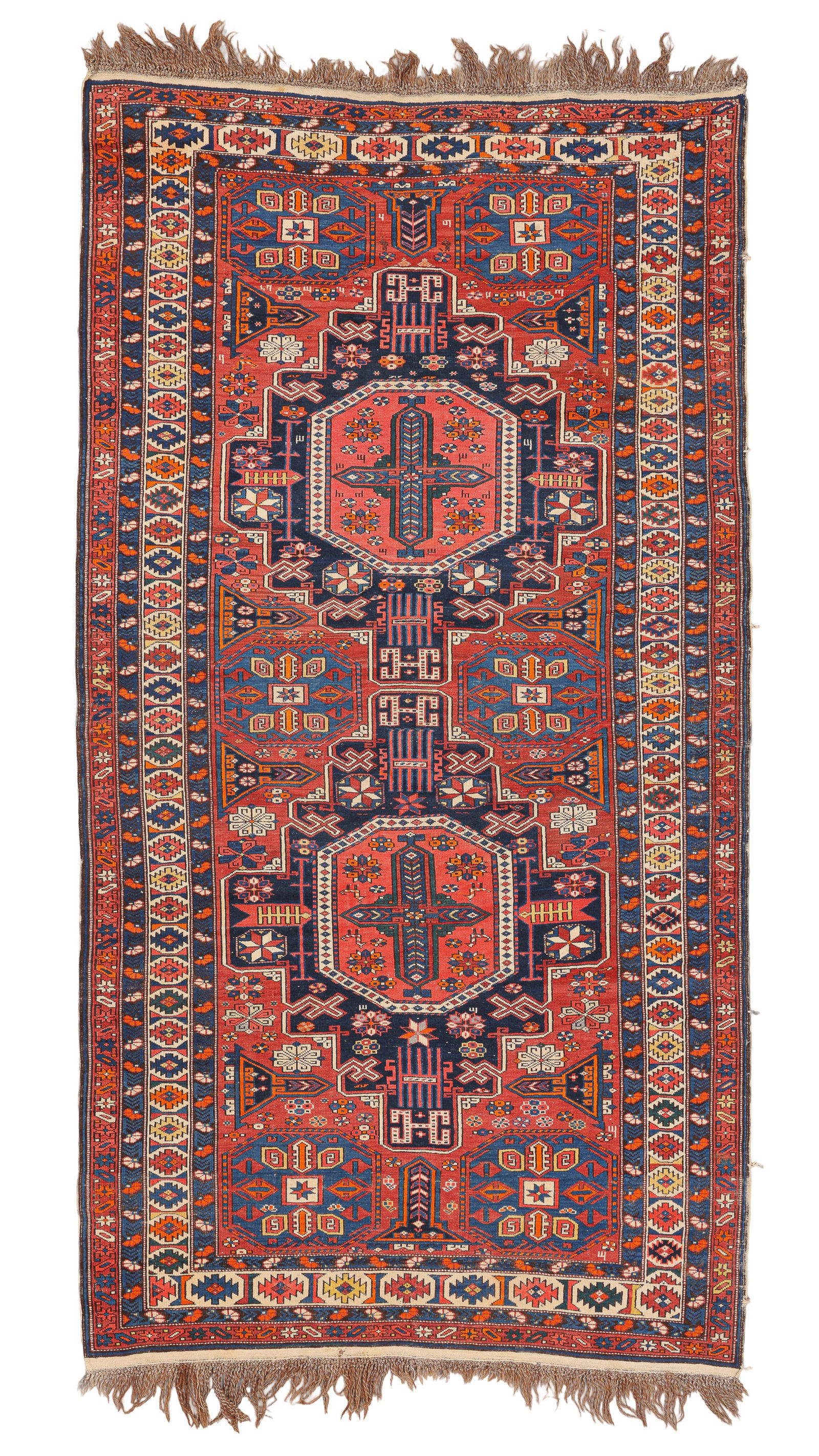 Shirvan Rug, Caucasus, Early 20th C., 4'11'' x 9'4'' (1 of 5)