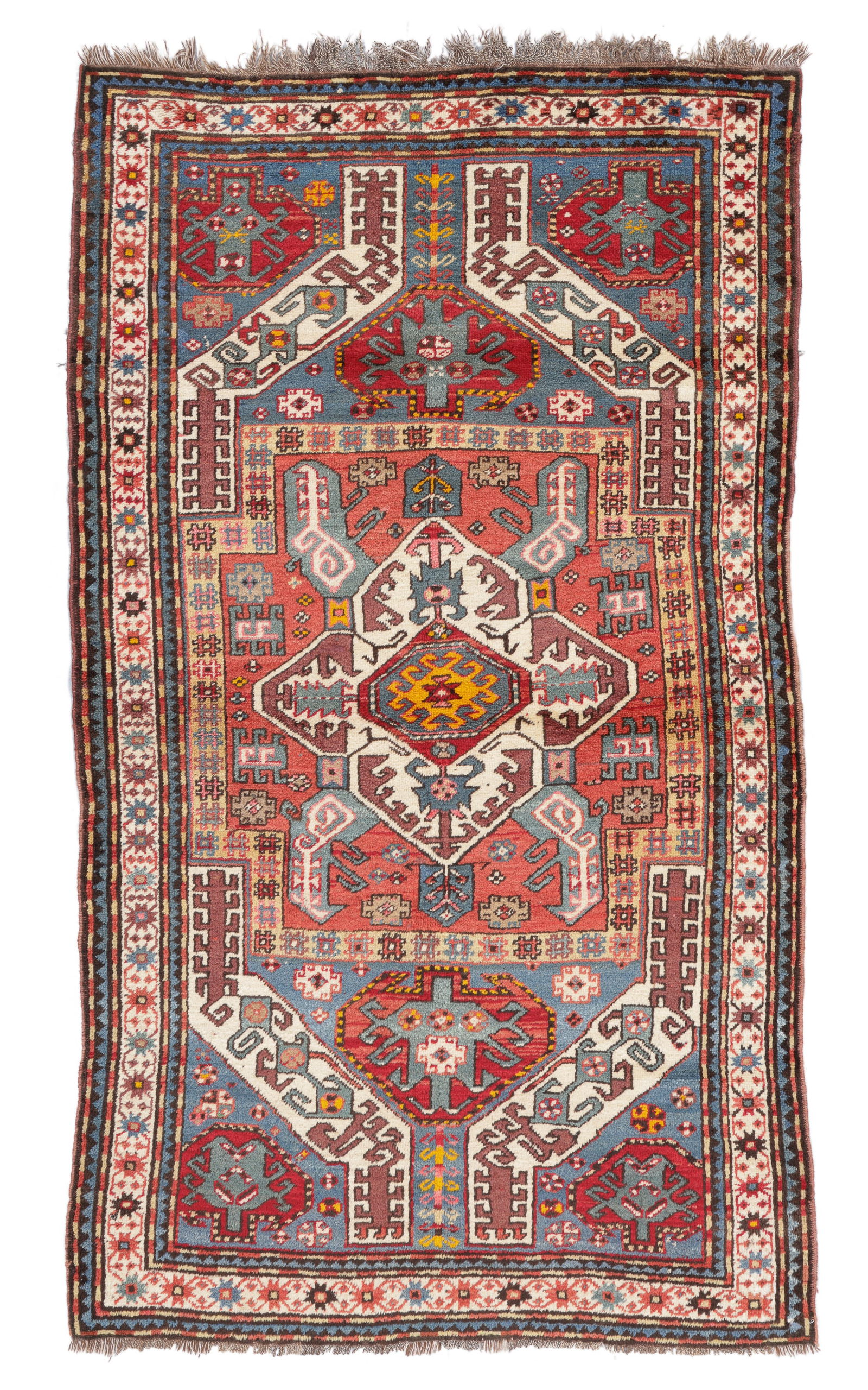 Kazak Rug, Caucasus, Early 20th C., 4'7'' x 7'8'' (1 of 5)