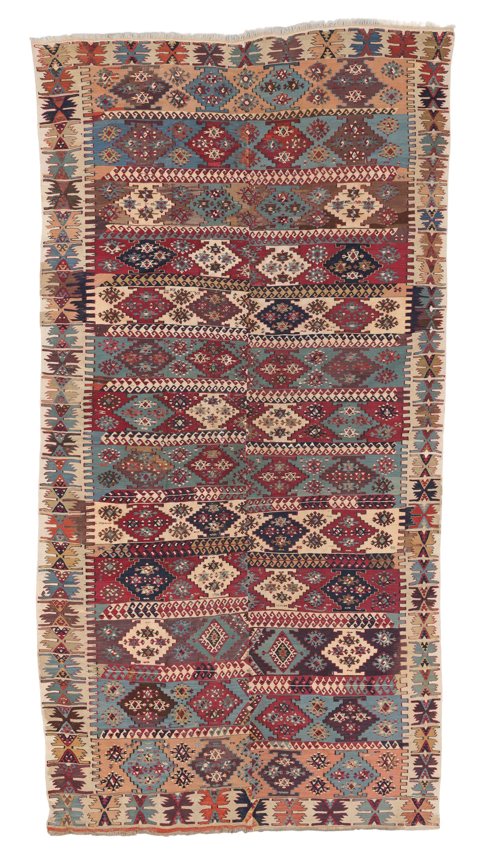 Reyhanli Kilim, Turkey, Late 19th C., 4'11'' x 9'11'' (1 of 4)