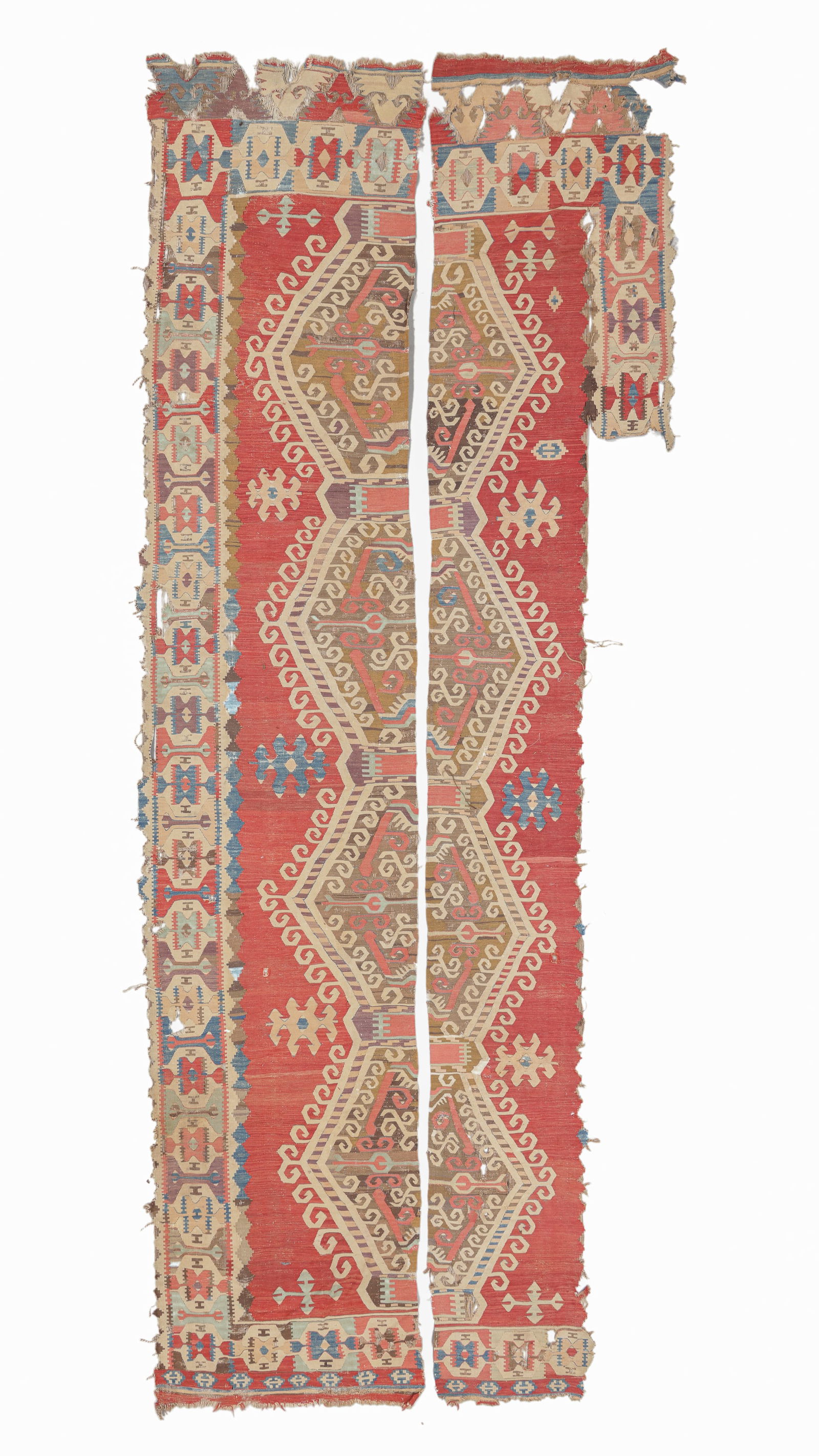 Central Anatolian Kilim, Turkey, Ca. 1800 or earlier, 5'10'' x 13'9'' (1 of 4)