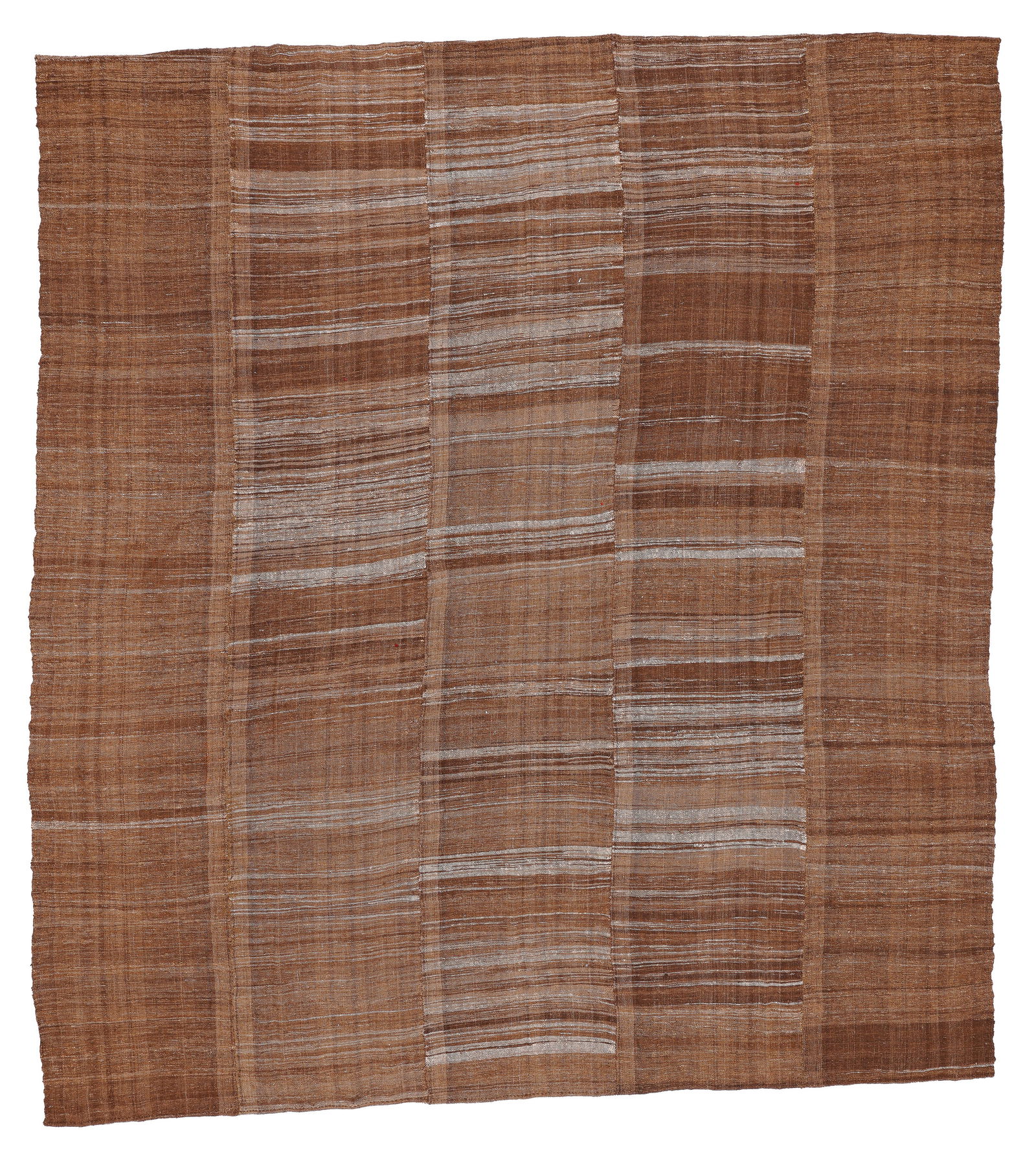 Mazandaran Kilim, Persia, Mid 20th C., 10'11'' x 12'0'': Mazandaran Kilim, Persia, Mid 20th C., 10'11'' x 12'0'' (333 x 366 cm). Weight: 13 lbs. Wool.