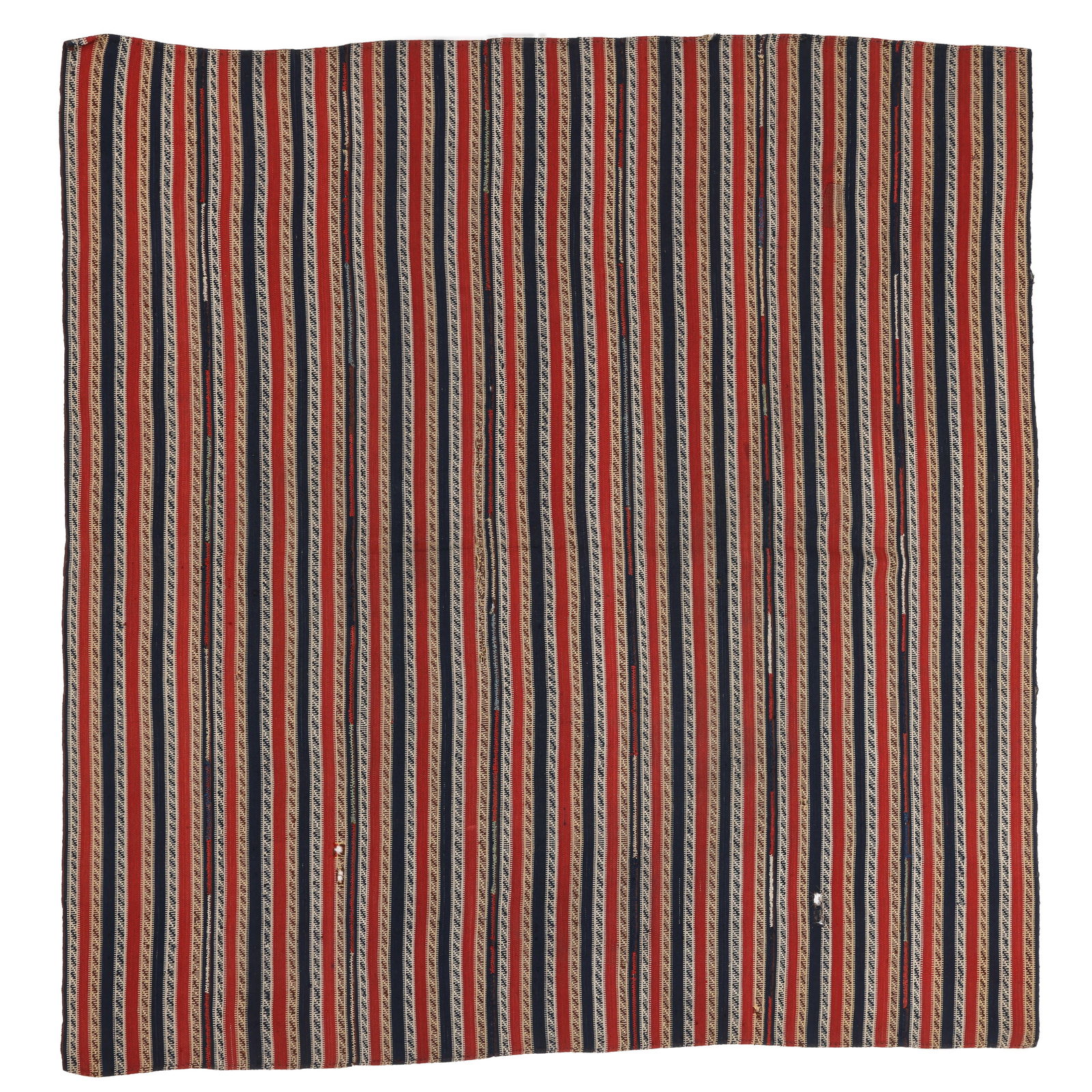 Striped Jajim, Caucasus, Late 19th C., 5'8'' x 6'0'' (1 of 4)
