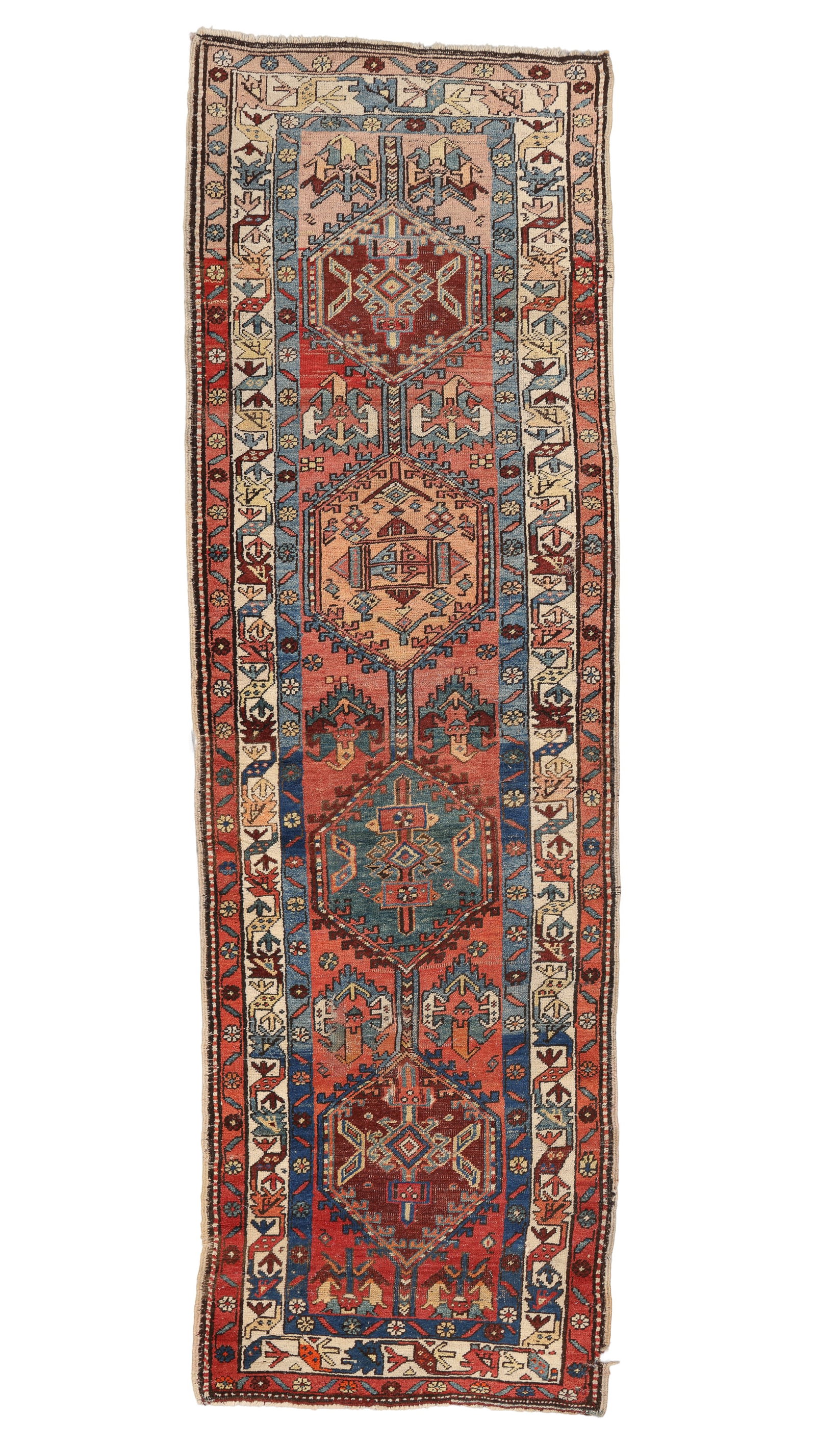 NW Persian Runner, Ca. 1910, 3'3'' x 10'2'' (1 of 5)