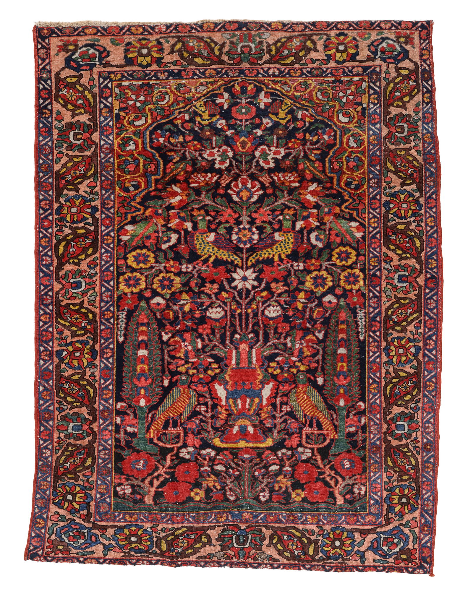 Bakhtiari Garden Meditation Rug, Persia, Ca. 1930, 4'8'' x 6'5'' (1 of 5)