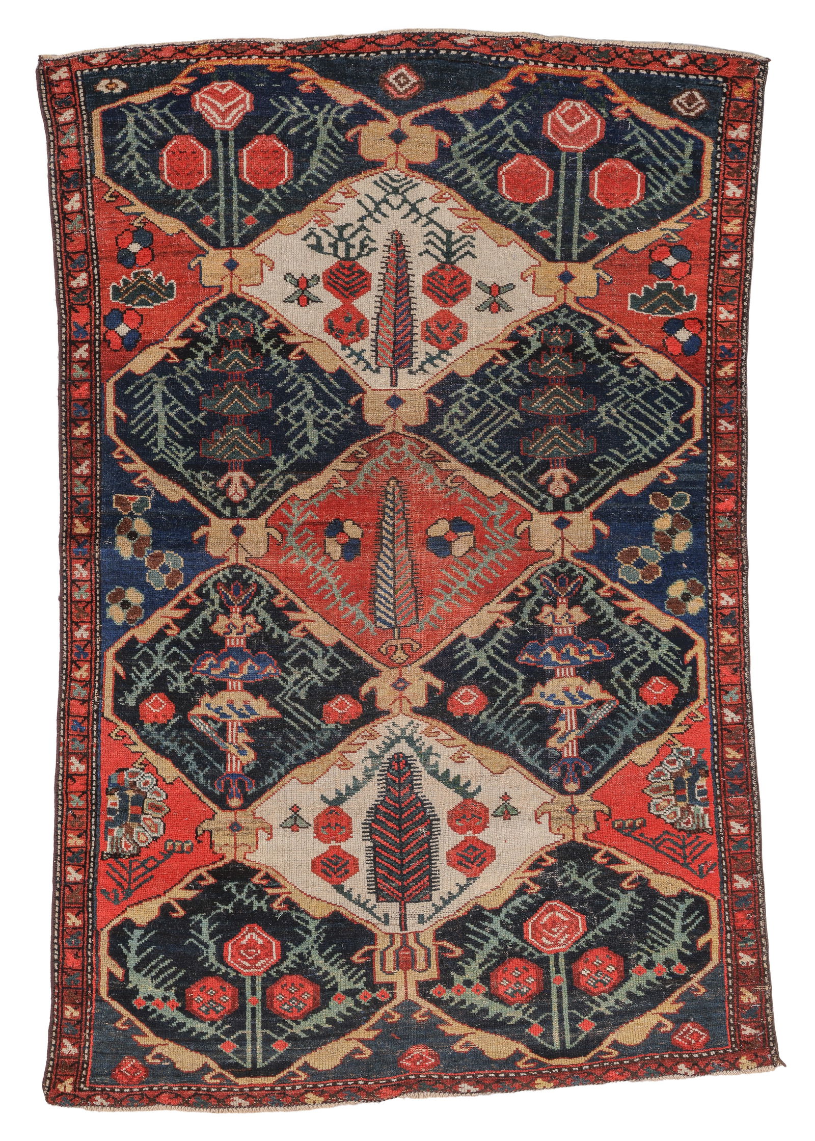 Bakhtiari Rug, Persia, Ca. 1910, 3'10'' x 5'6'' (1 of 5)