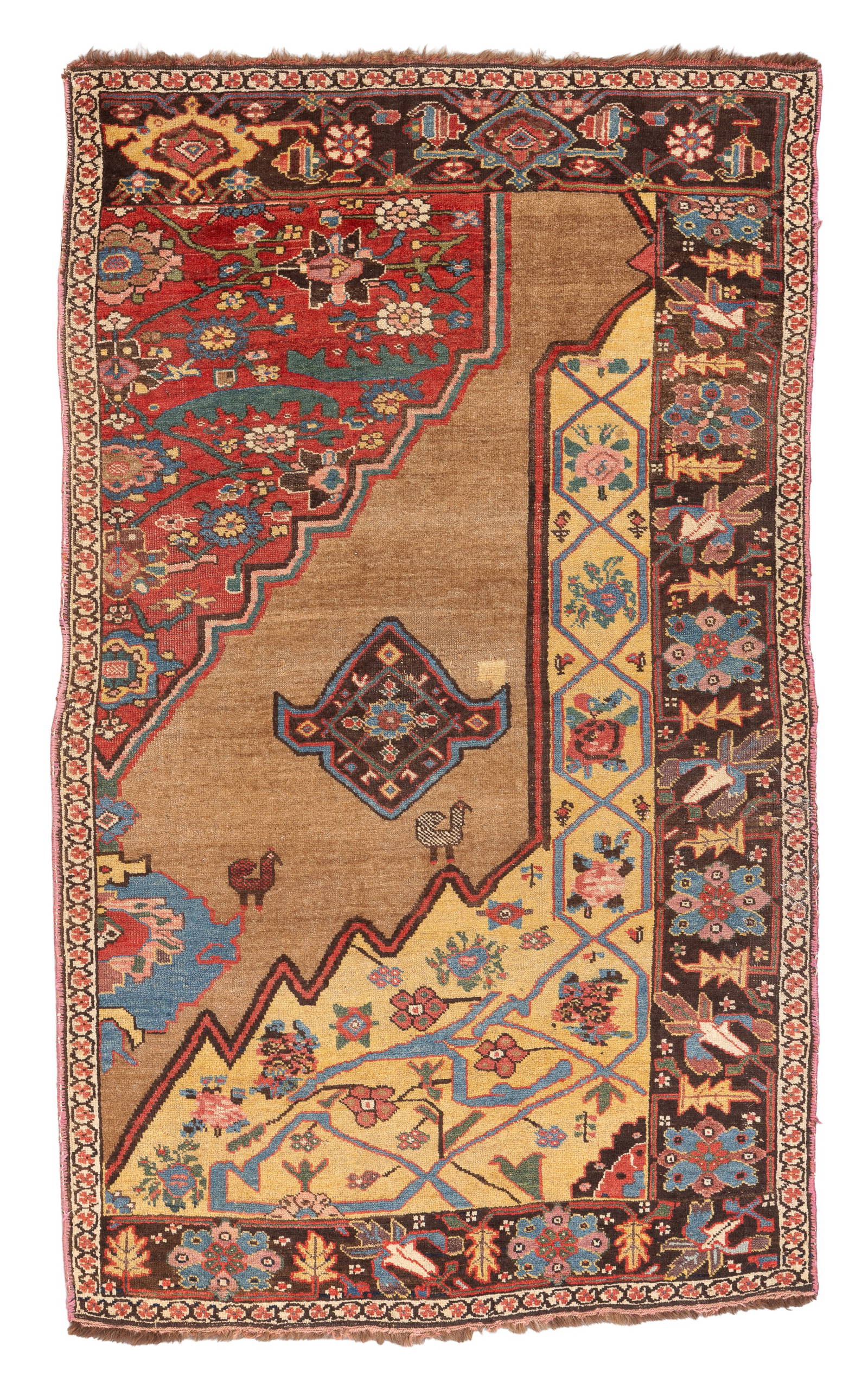 Bidjar Sampler/Wagireh, Persia, Ca. 1890, 3'4'' x 5'6''