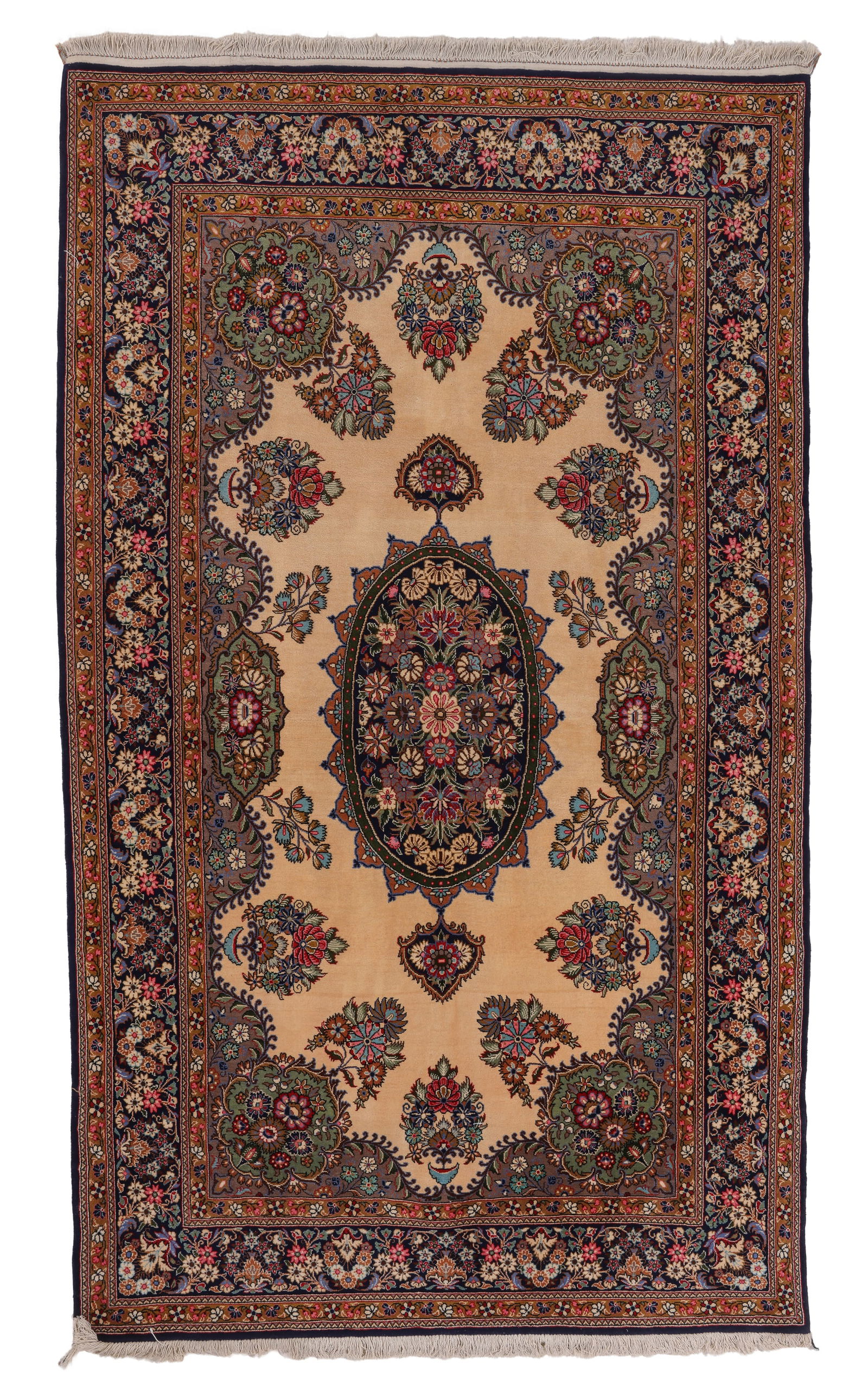 Qum Rug, Persia, Late 20th C., 4'7'' x 7'9'' (1 of 6)