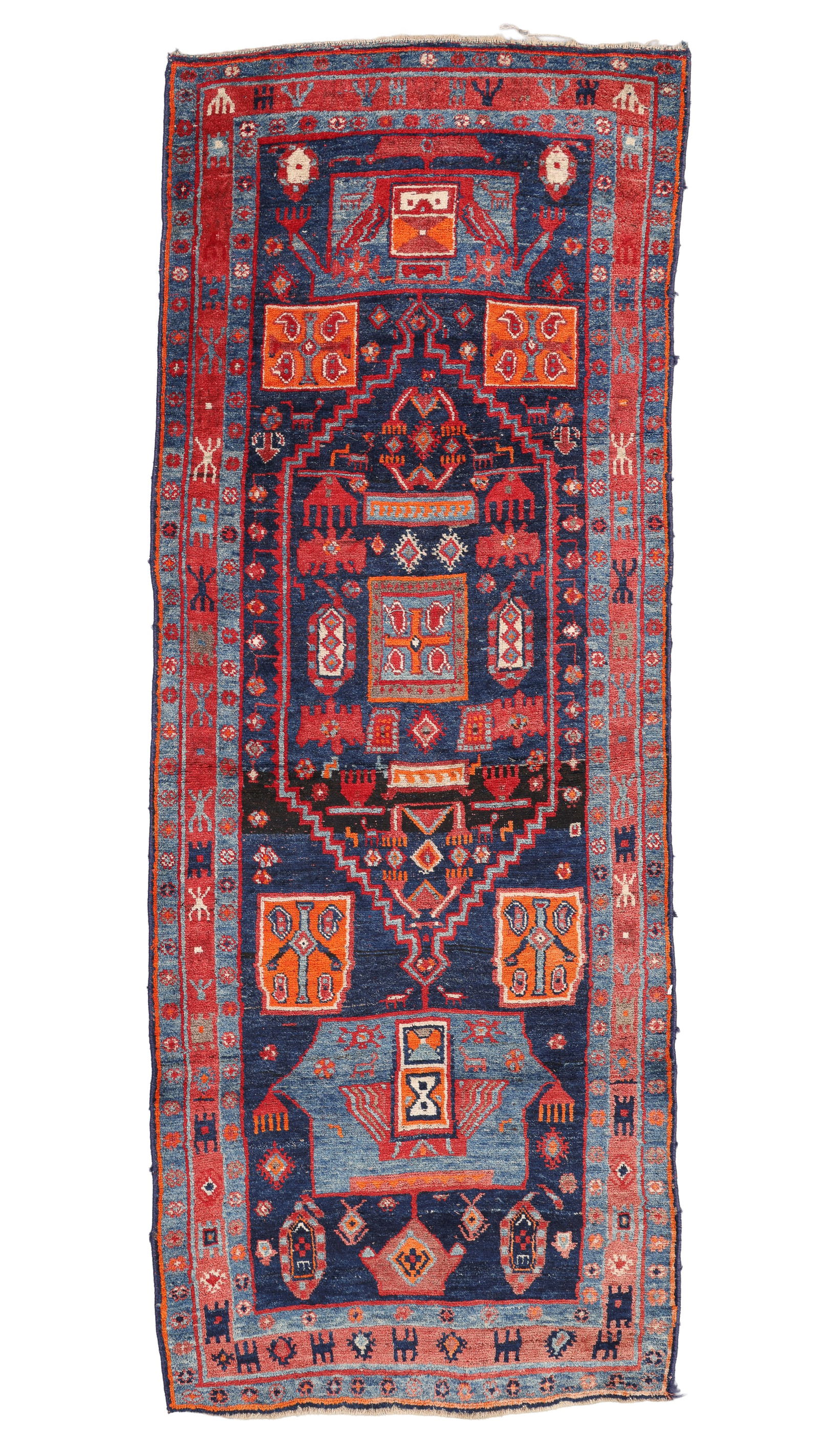 Bidjar Rug, Persia, Early 20th C., 3'10'' x 9'10'' (1 of 5)