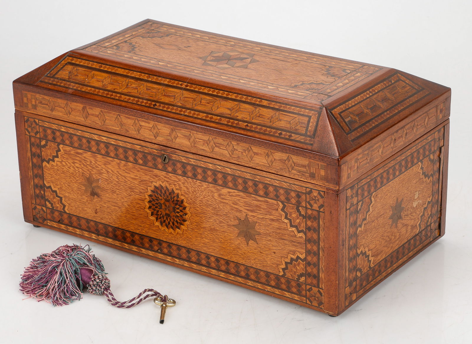 Prisoner-Made Folk Art Box, 19th C. (1 of 8)