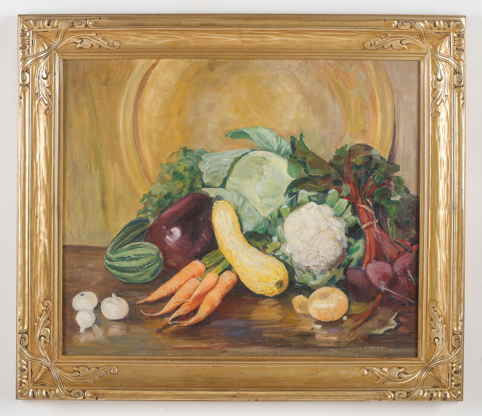Virginia Adolph (American, b. 1880) "Vegetables" (1 of 3)