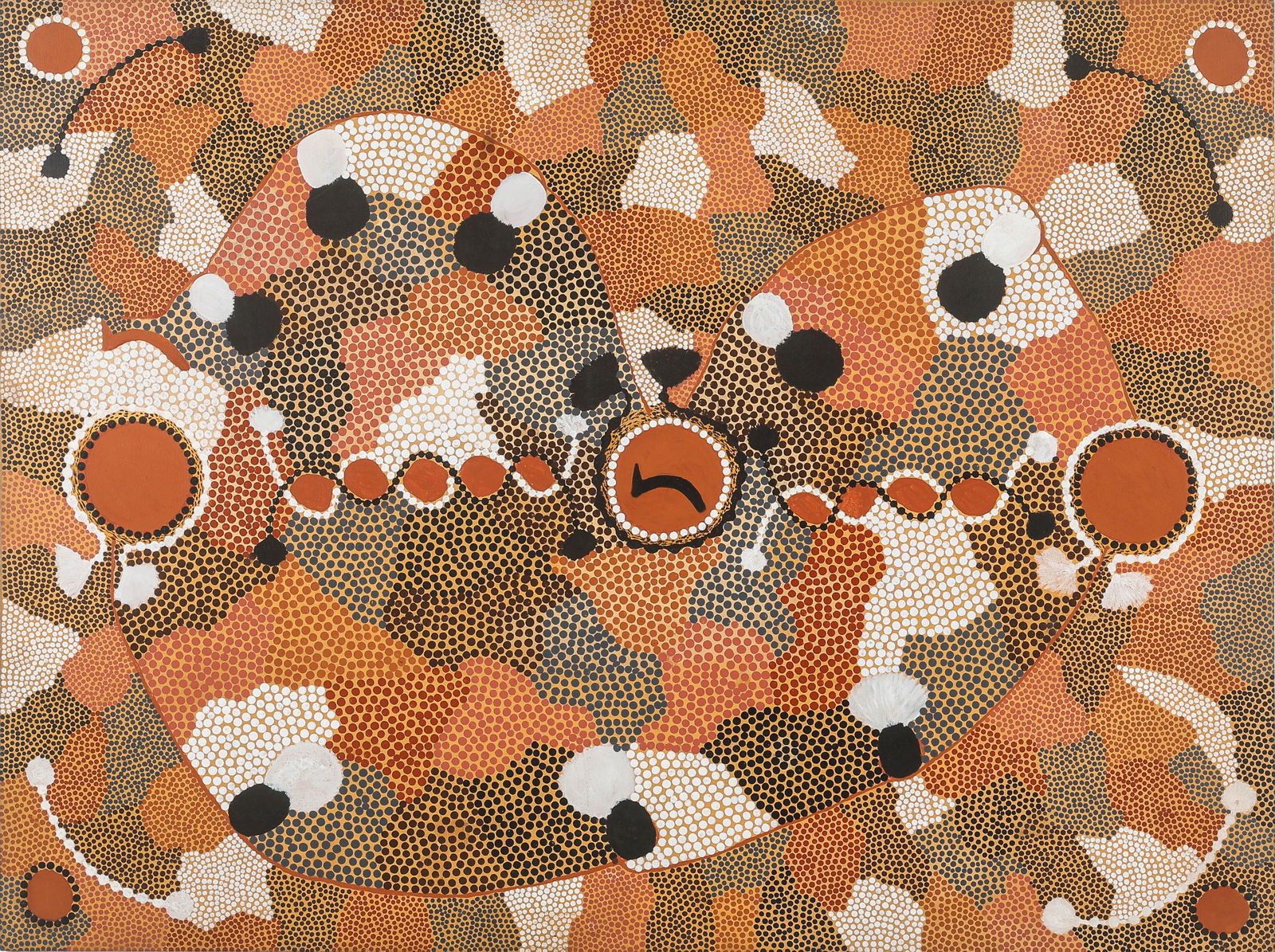 Bobby Tilmouth (Australian/Aboriginal, b. 1942) "Hooked Boomerang" (1 of 4)