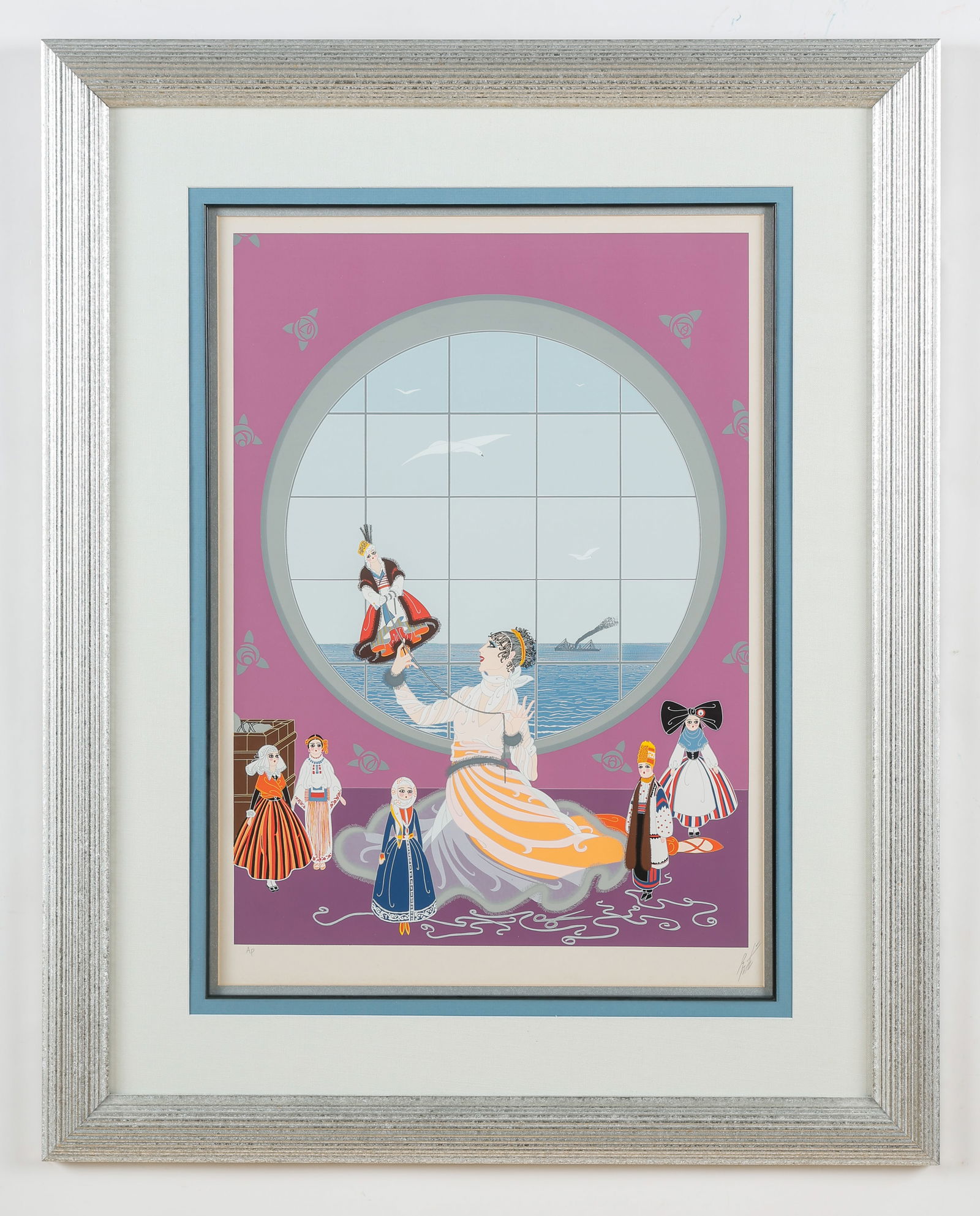 Erte (Russian, 1892-1990) "Les Poupees Russes" (1 of 3)