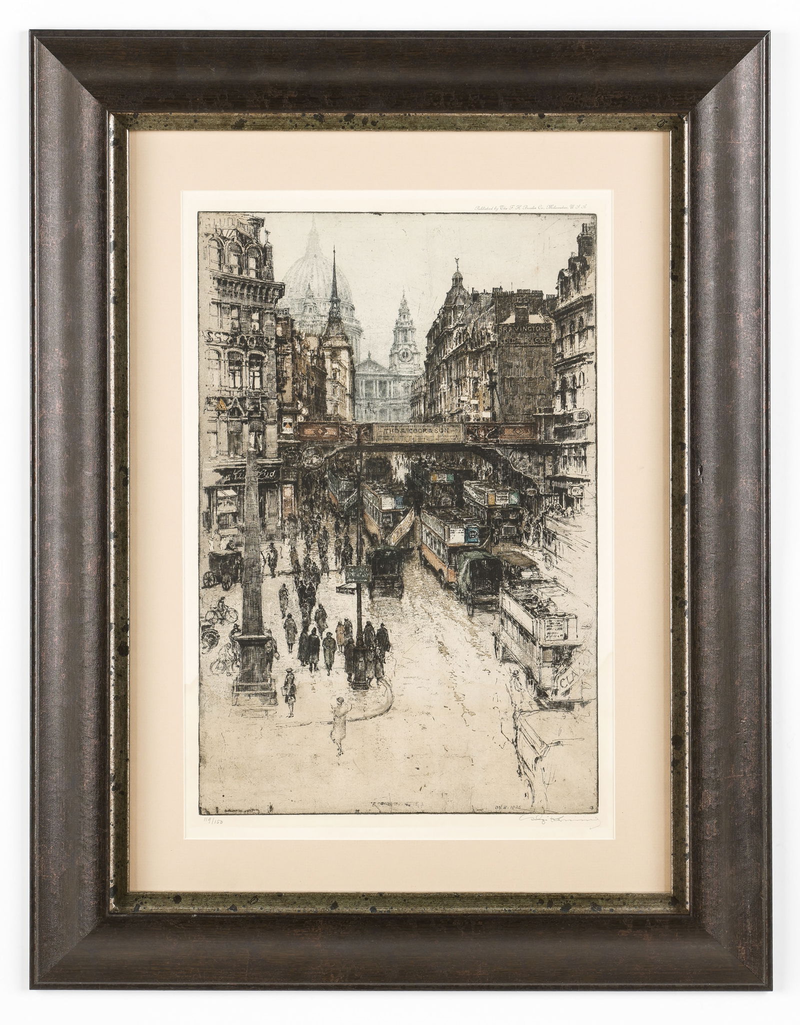 Luigi Kasimir (1881-1962) "London View", 1925 (1 of 3)