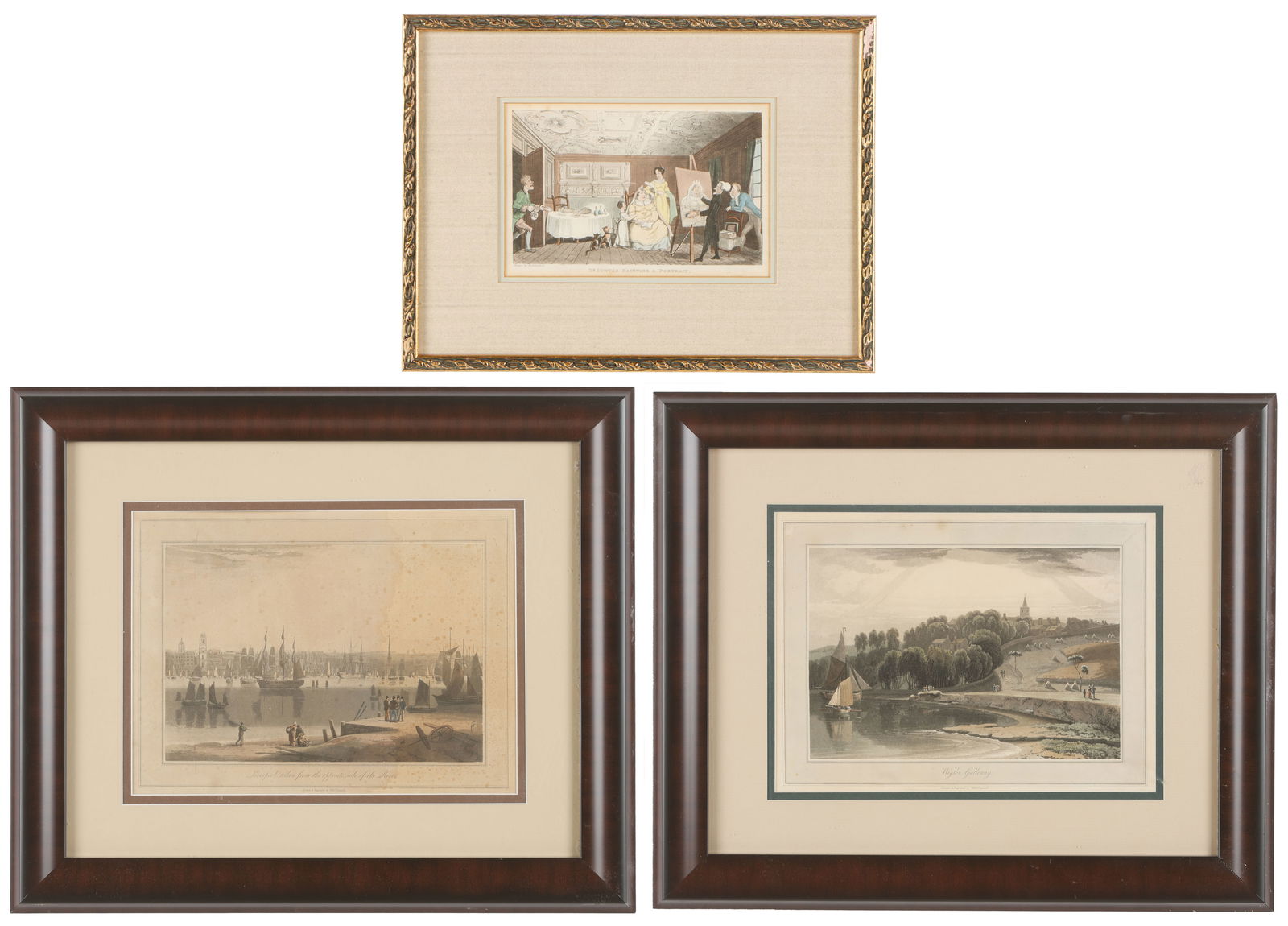 3 Antique British Etchings (1 of 7)