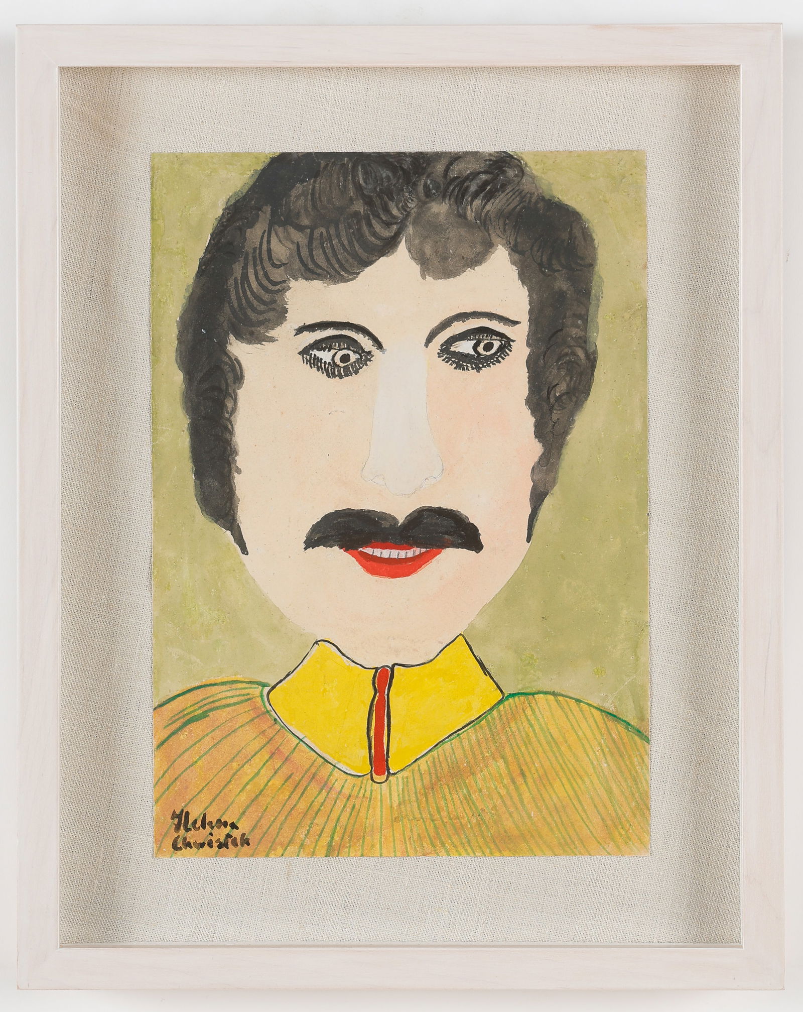 Helena Chwistek (Polish/Poland) Folk Art Portrait (1 of 3)