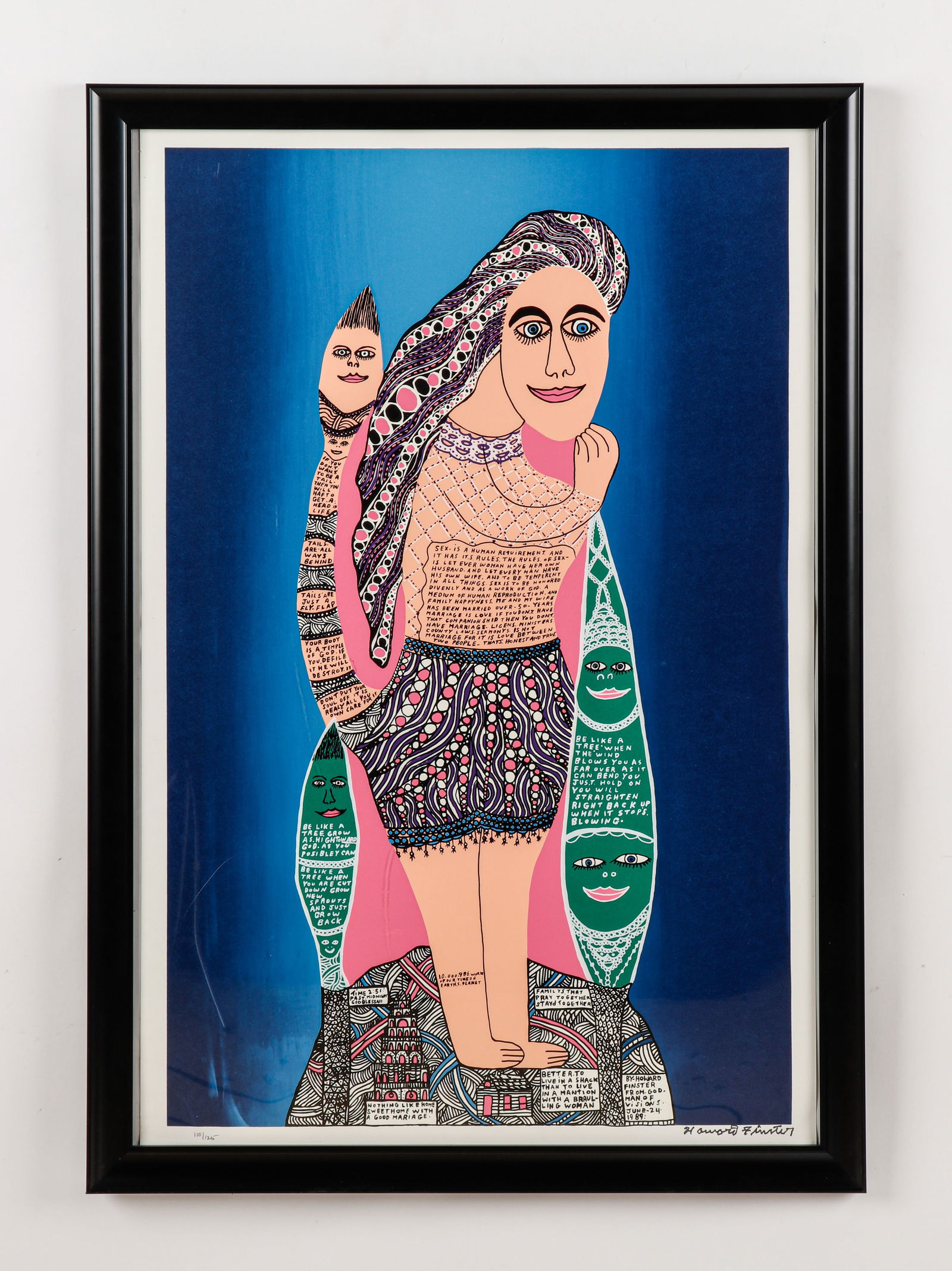 Howard Finster (1916-2001) "Rules of Sex" (1 of 3)