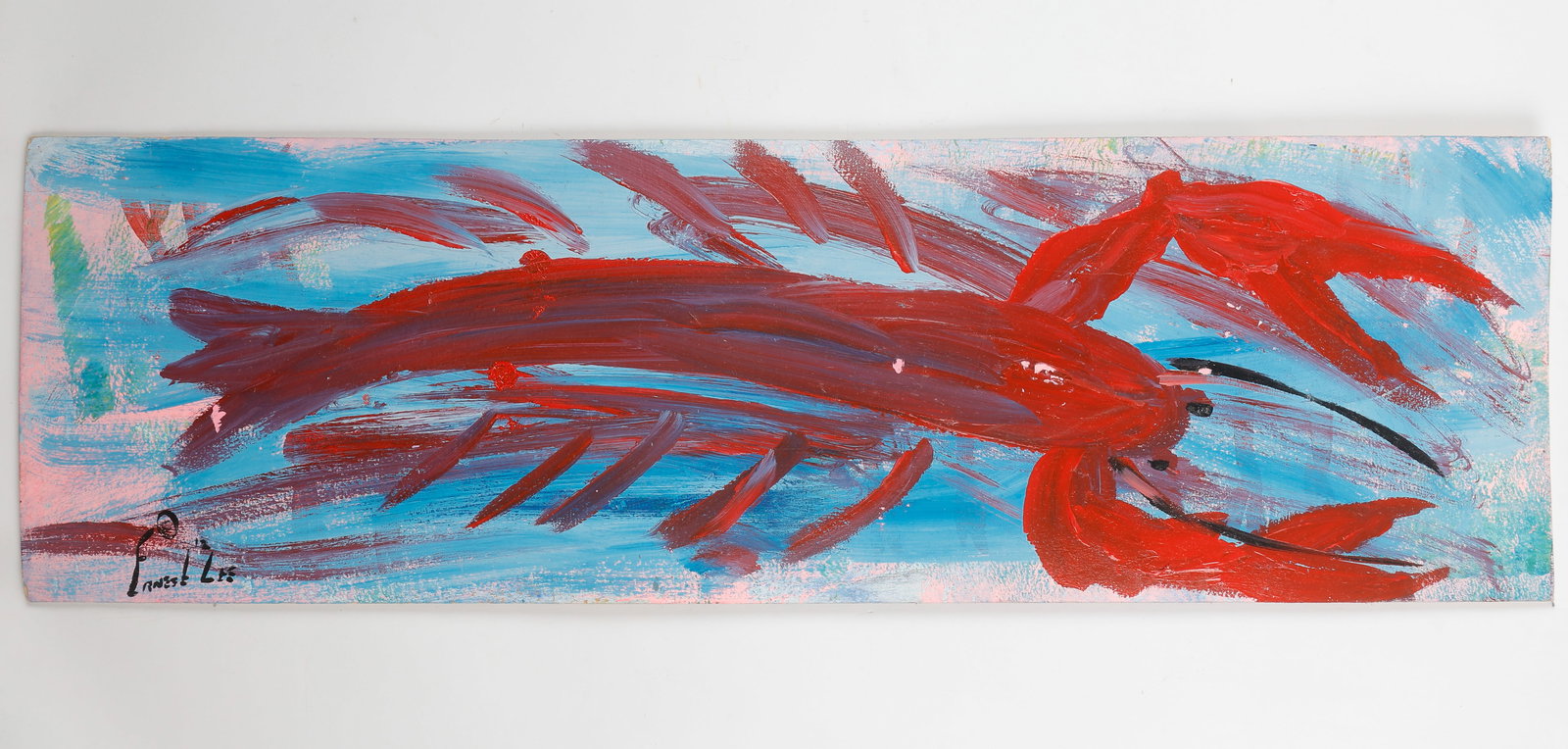 Ernest M. Lee (American, 1962-2021) Lobster Painting (1 of 3)