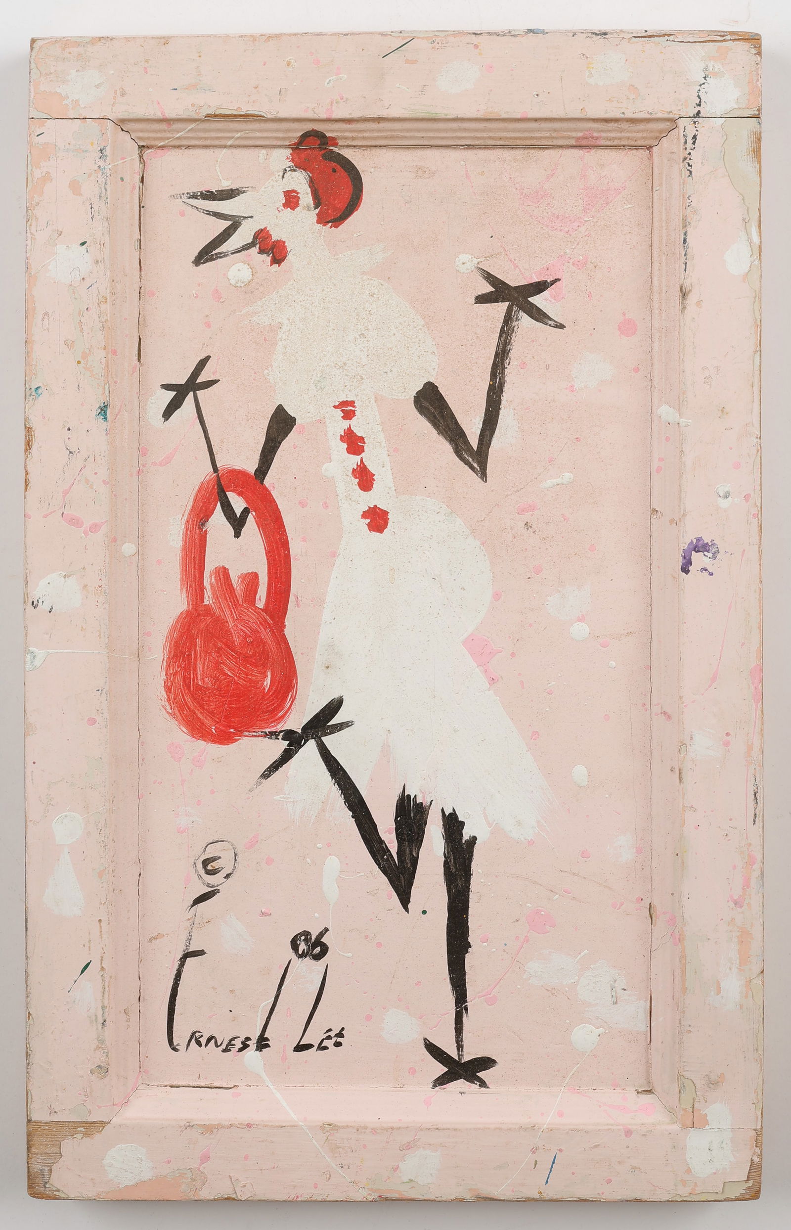 Ernest M. Lee (American, 1962-2021) Chicken Painting (1 of 3)