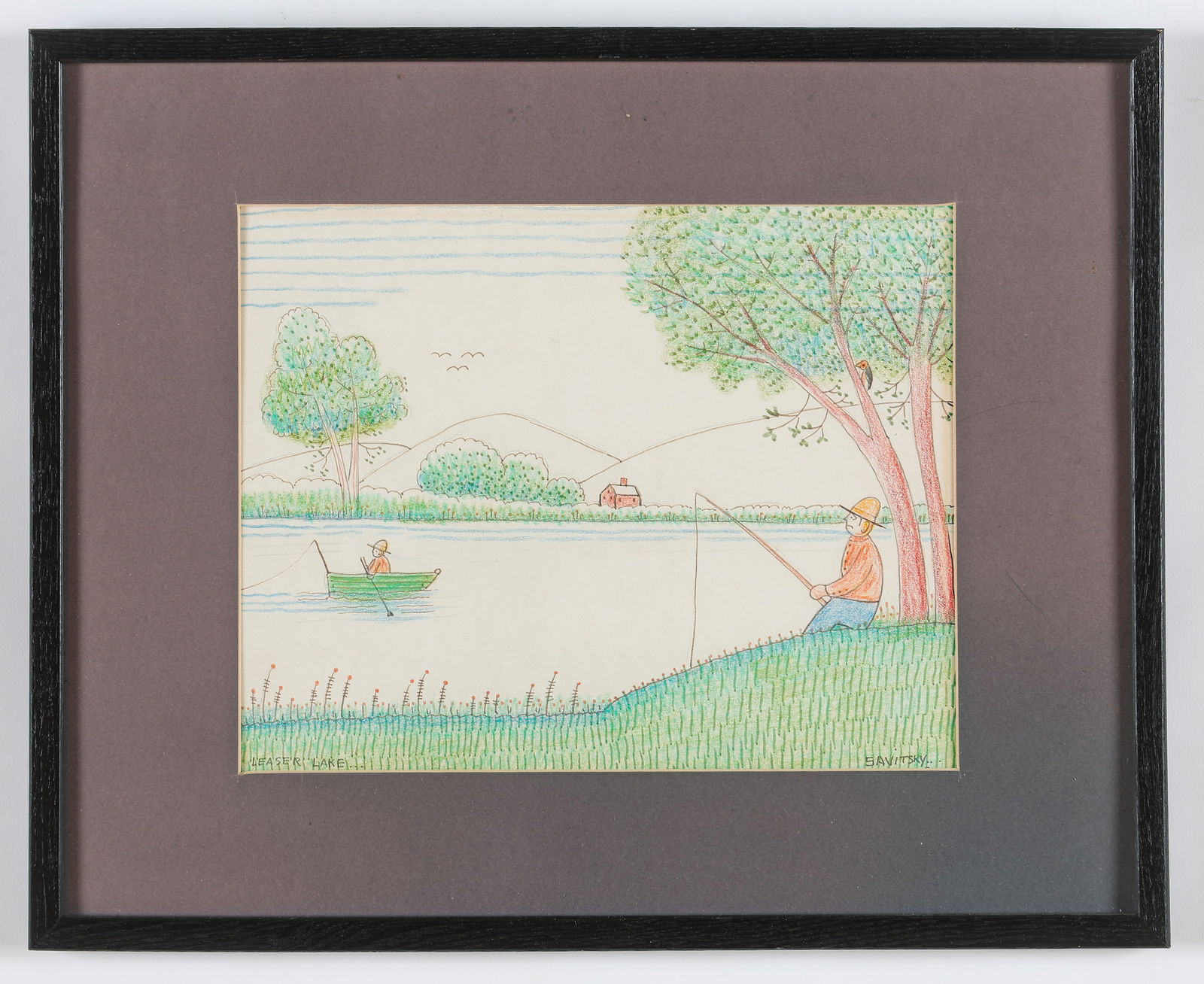 Jack Savitsky (American, 1910-1991) "Leaser Lake," 1987 (1 of 4)