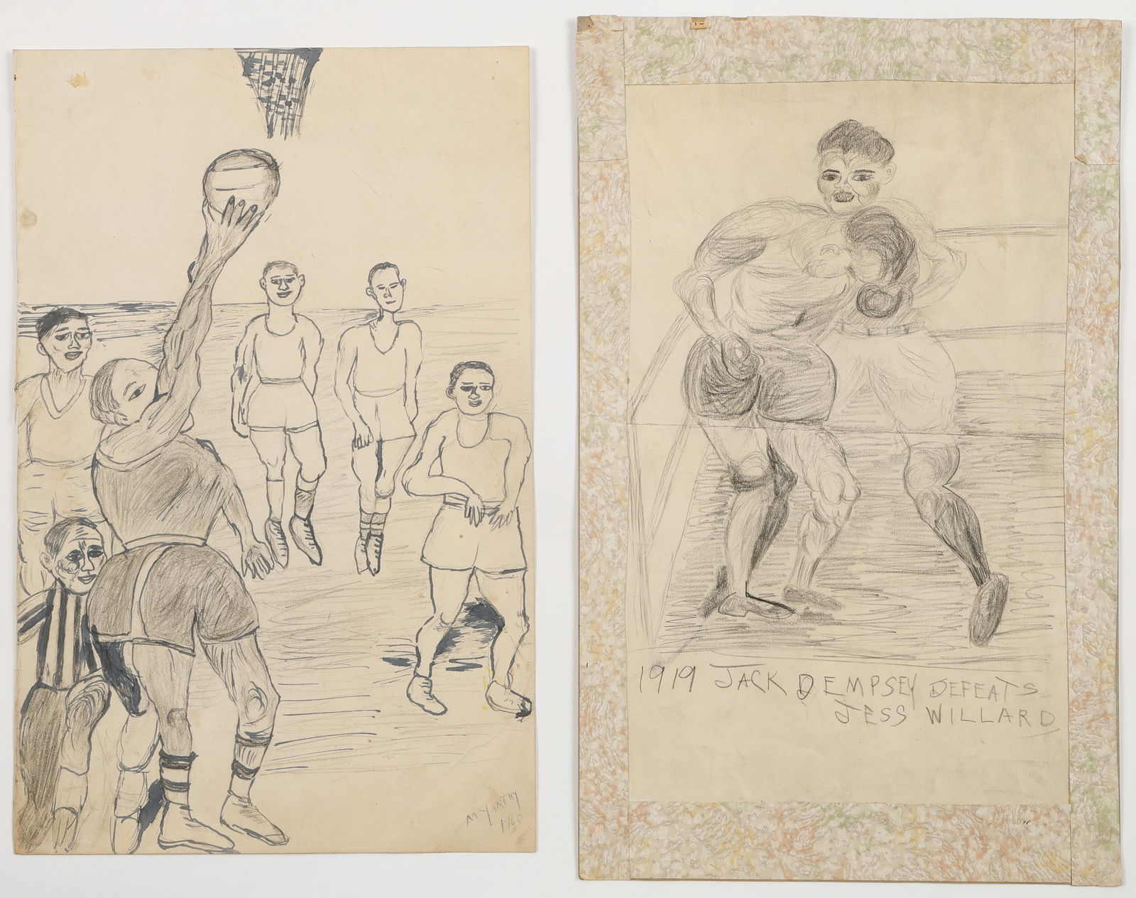 Justin McCarthy (American, 1892-1977) 2 Drawings (1 of 6)