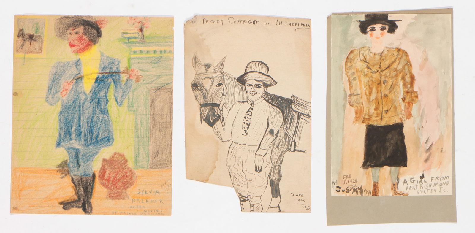 Justin McCarthy (American, 1892-1977) 3 Drawings (1 of 3)