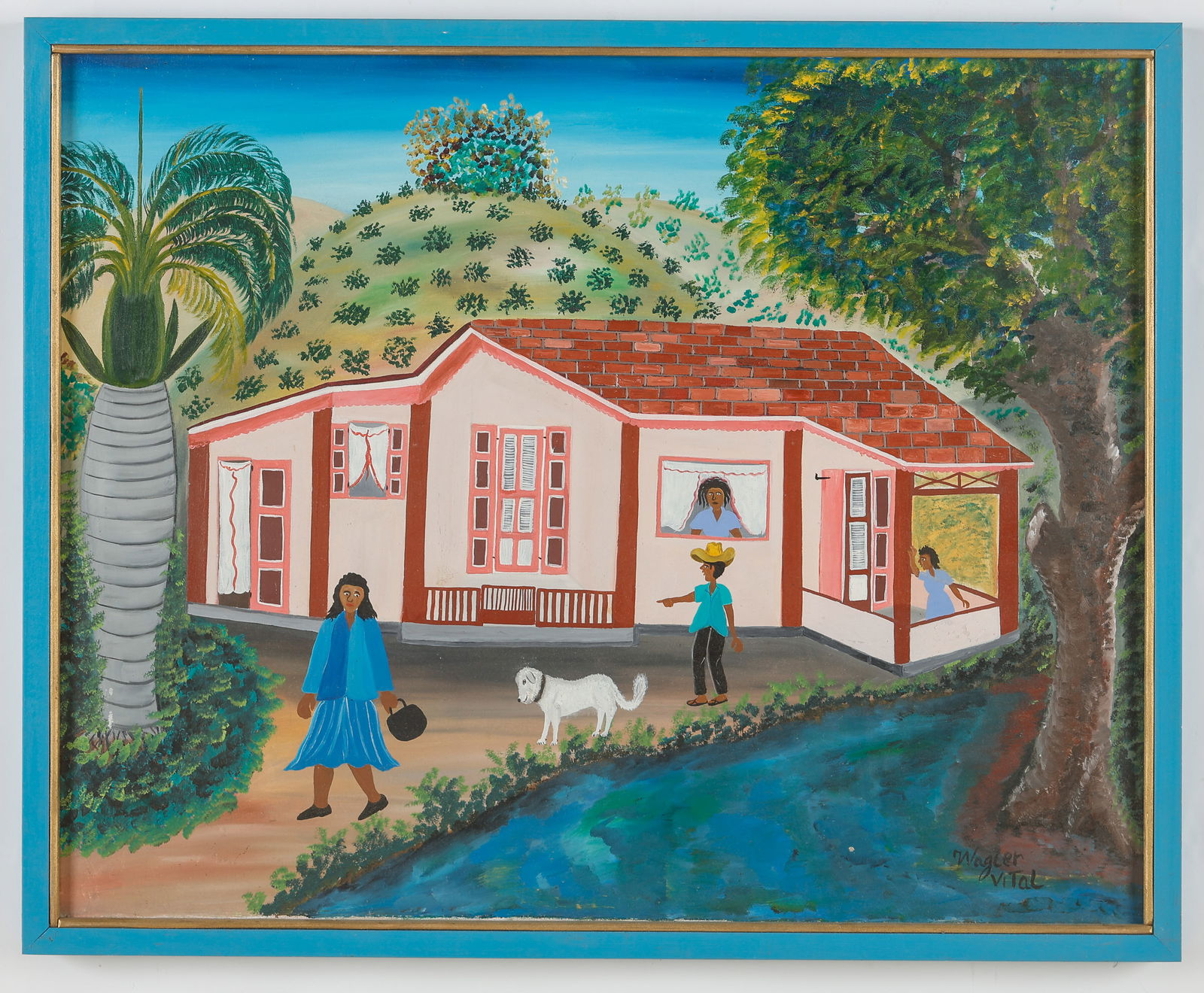 Wagler Vital (Haitian/Haiti) En Vil Ak Ti Chien, 1992 (1 of 3)