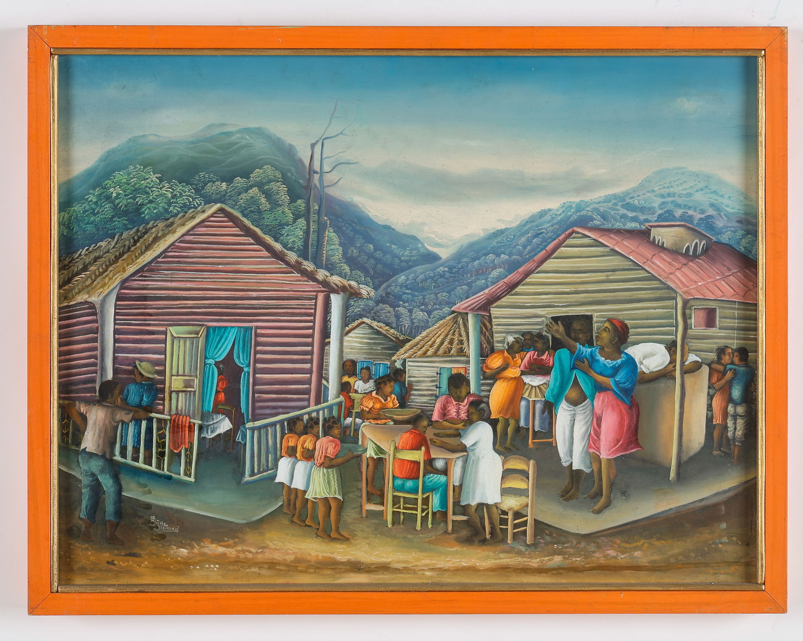 Ezene Domond (Haitian, Haiti) Meal Time, Circa 1984 (1 of 3)