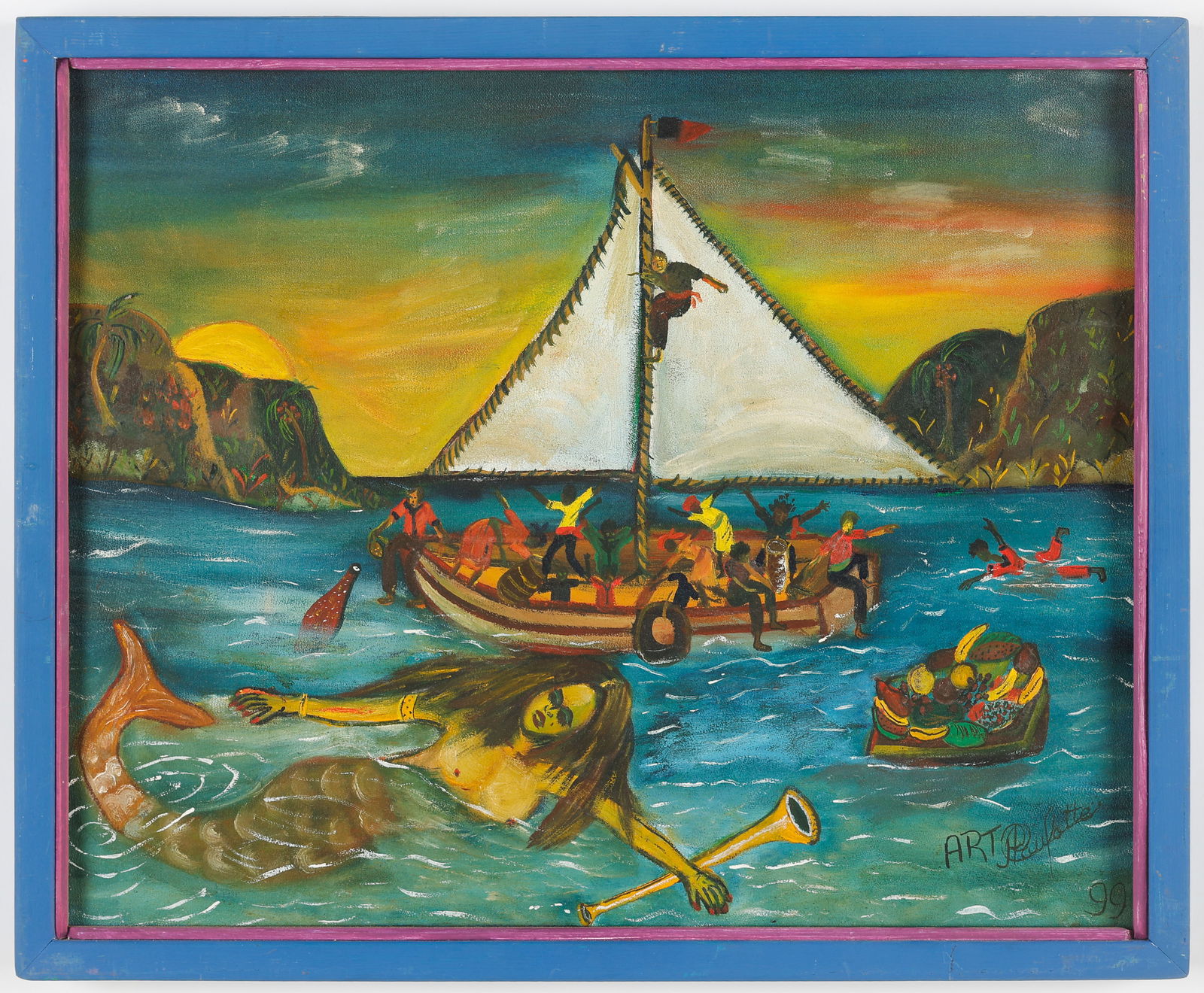 Patrick Paulotte (Haitian, Haiti) Shipwreck Offering To La Siren, 1999 (1 of 3)