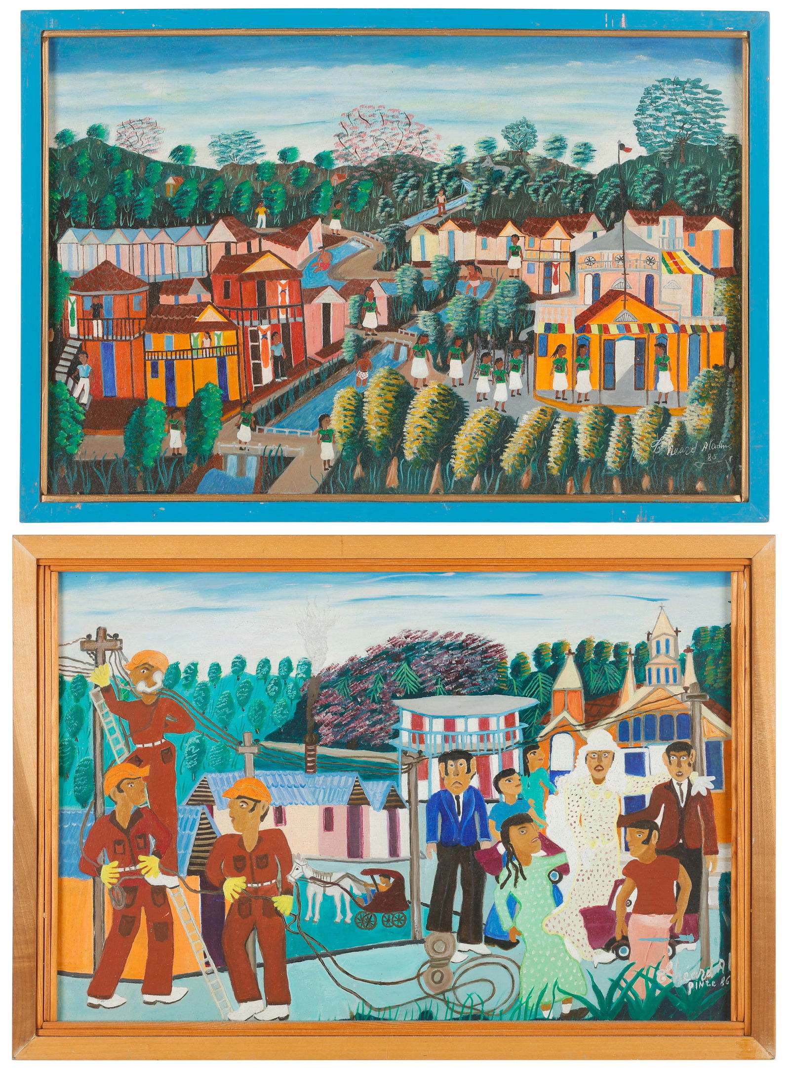 Theard Aladin (Haitian/Haiti) 2 Paintings (1 of 7)