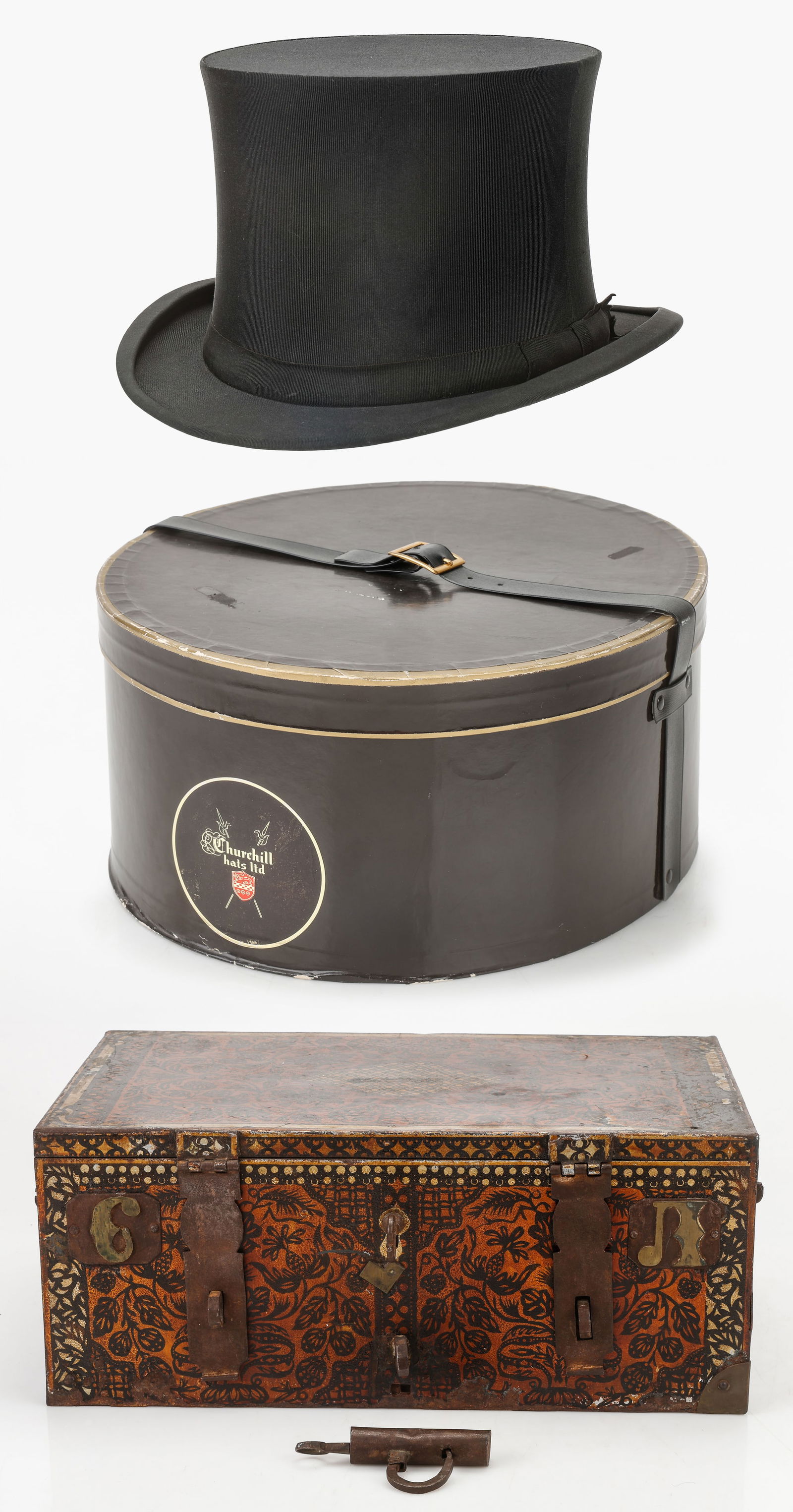 Vintage Top Hat in Original Box And Valuables Lock Box (1 of 14)