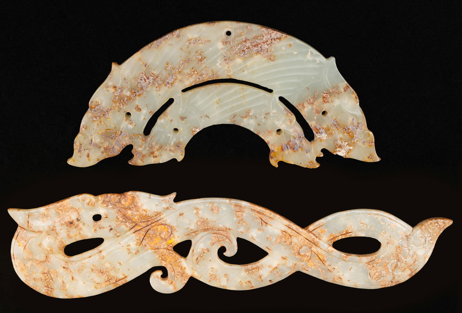 2 Chinese Jade Pendants, Qing Dynasty (1 of 5)