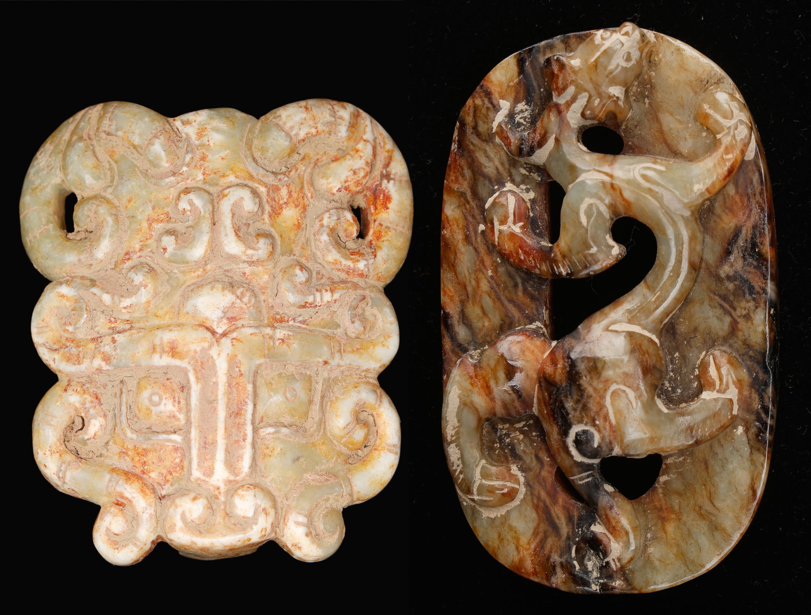 2 Chinese Belt Pendants, Qing Dynasty (1 of 5)