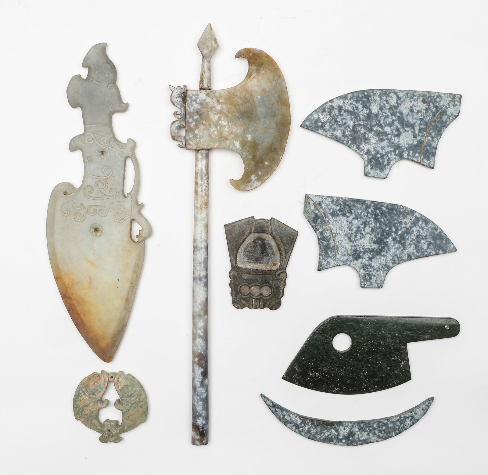 Collector's Lot of 8 Decorative Asian Hardstone Objects (1 of 5)