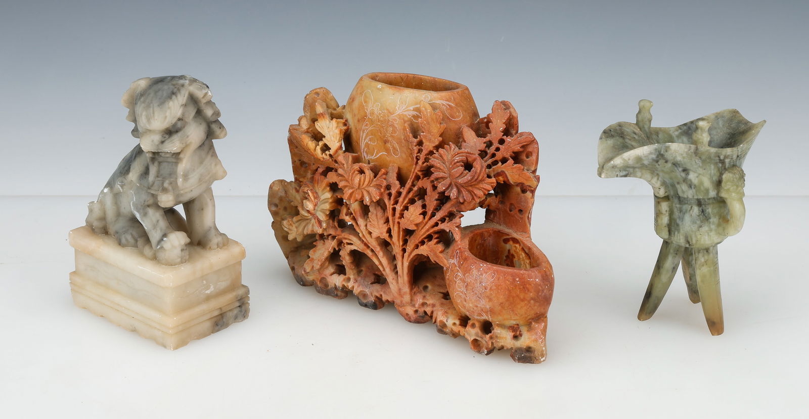 3 Chinese Soapstone Articles (1 of 6)