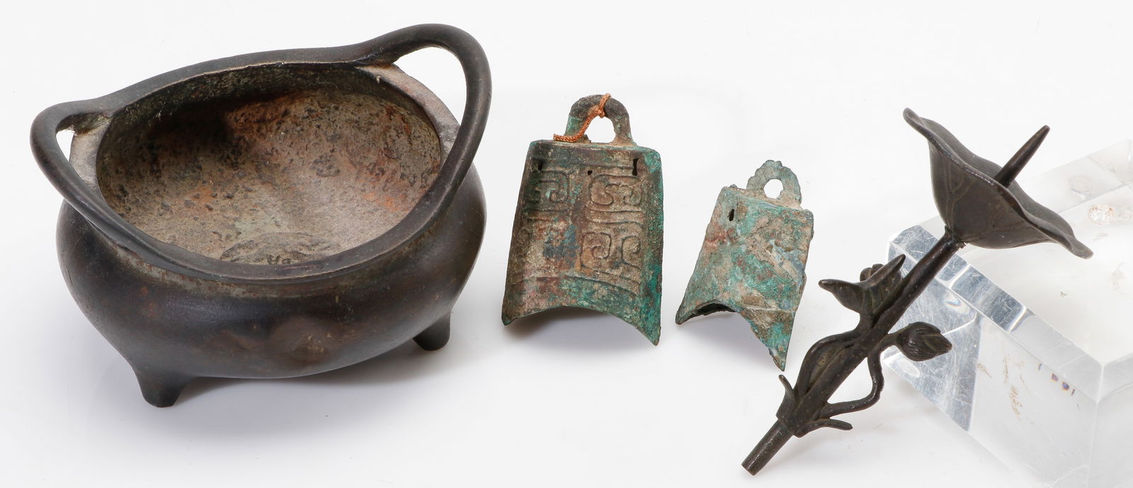 Collector's Lot of Four Chinese Bronze Objects (1 of 5)