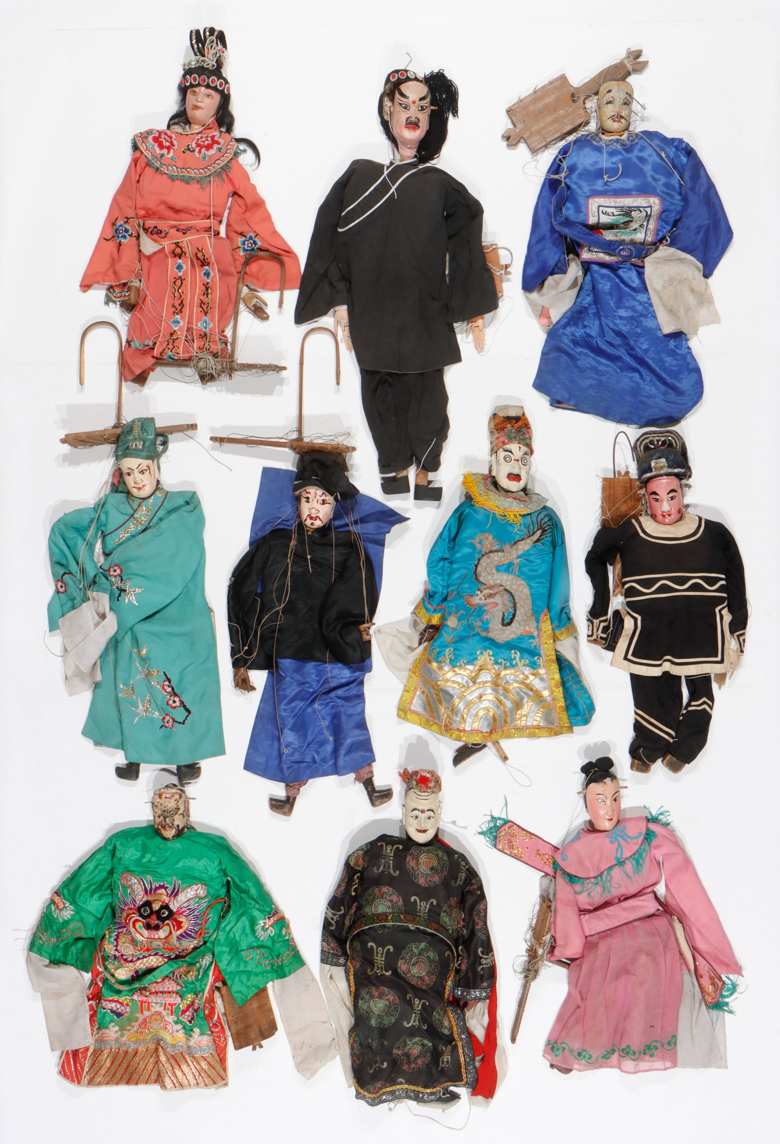 Collector's Lot of 10 Large Chinese Puppets (1 of 5)